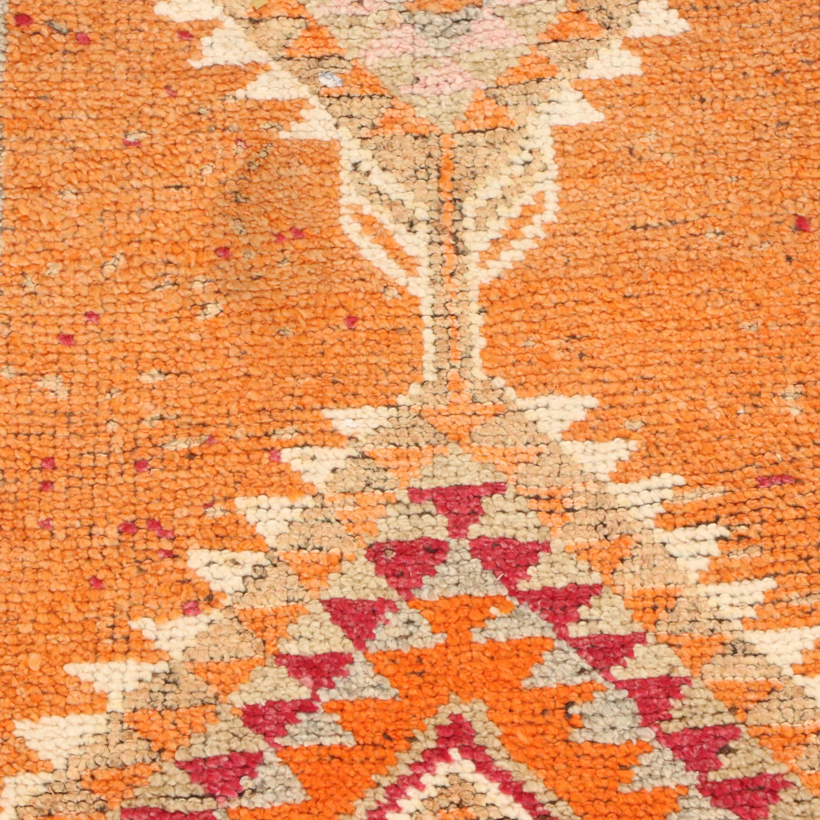 2'7 x 12' Hand-Knotted Turkish Anatolian Carpet Runner