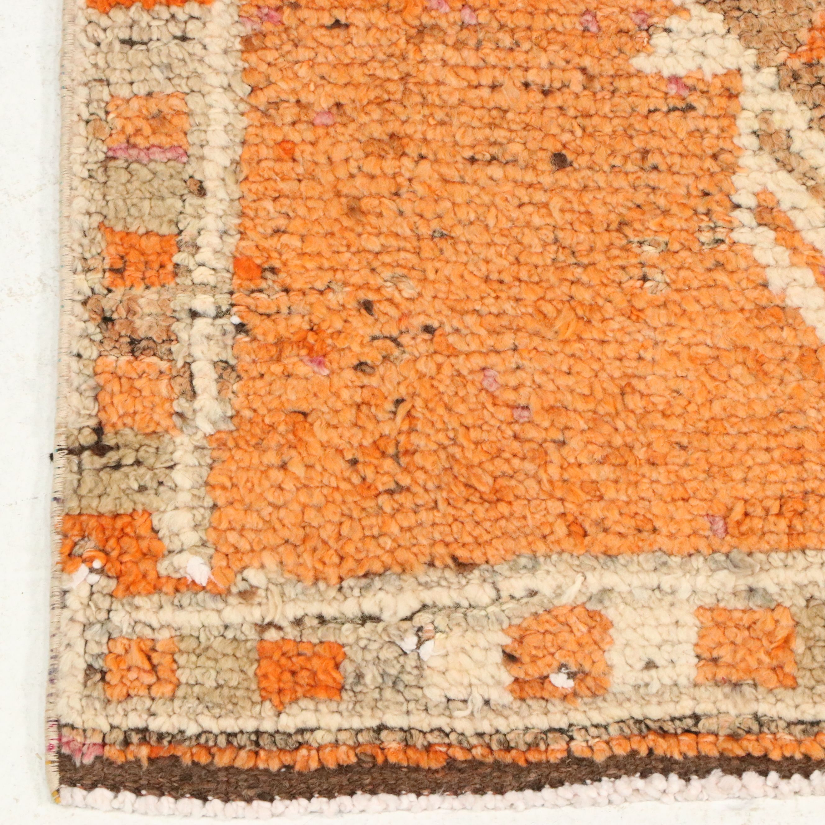 2'7 x 12' Hand-Knotted Turkish Anatolian Carpet Runner