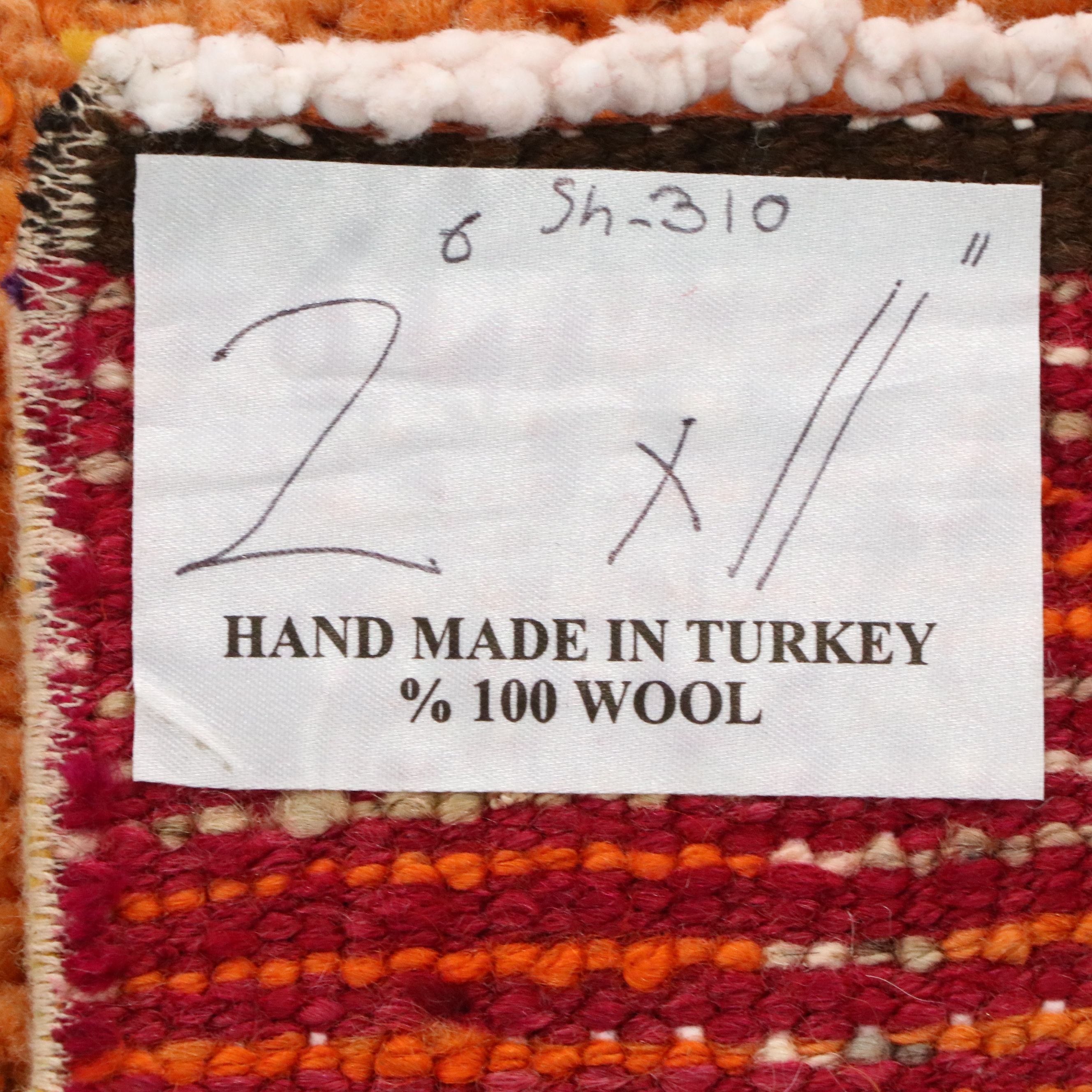 2'7 x 12' Hand-Knotted Turkish Anatolian Carpet Runner