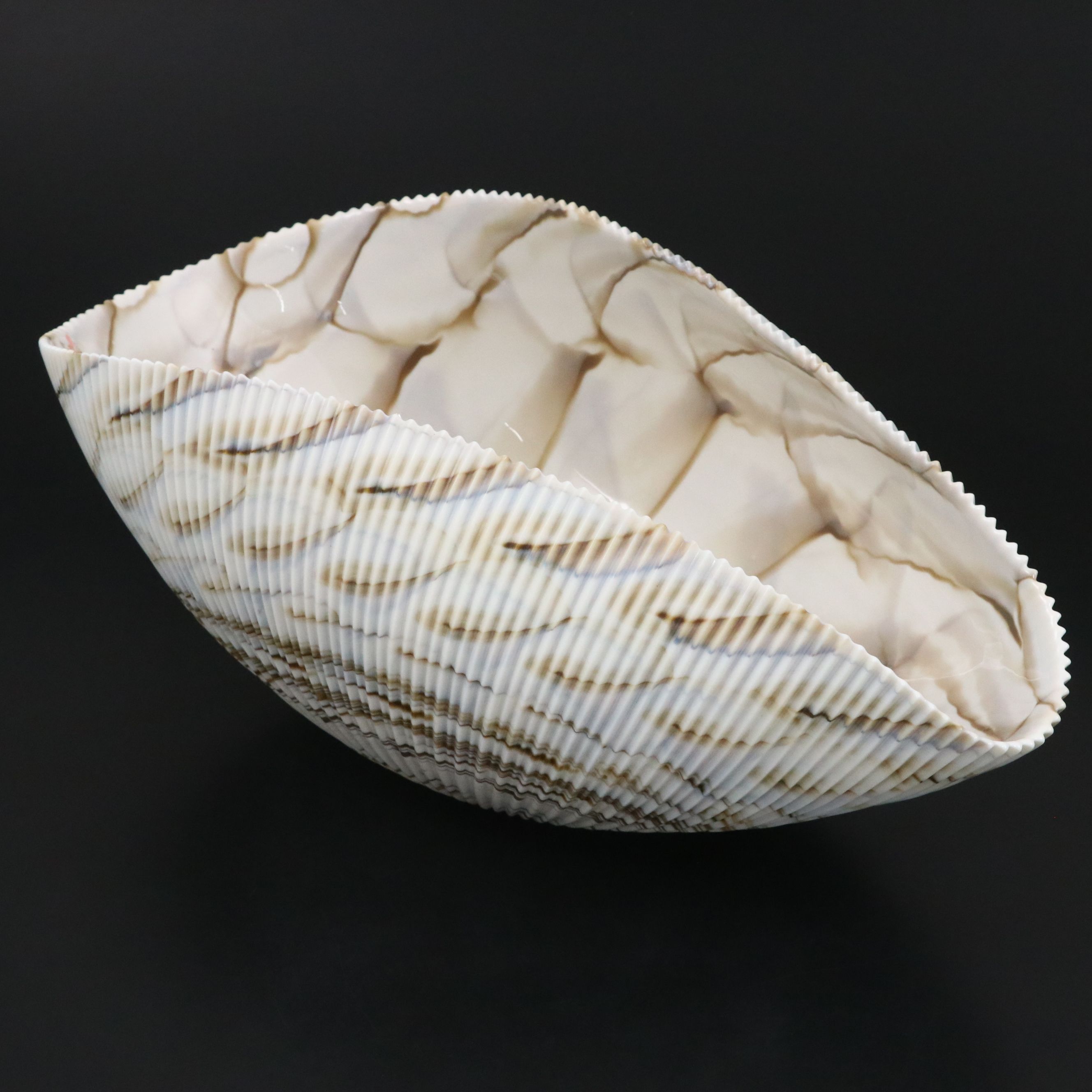 Vetro Artistico Murano Art Glass Shell Decorative Bowl