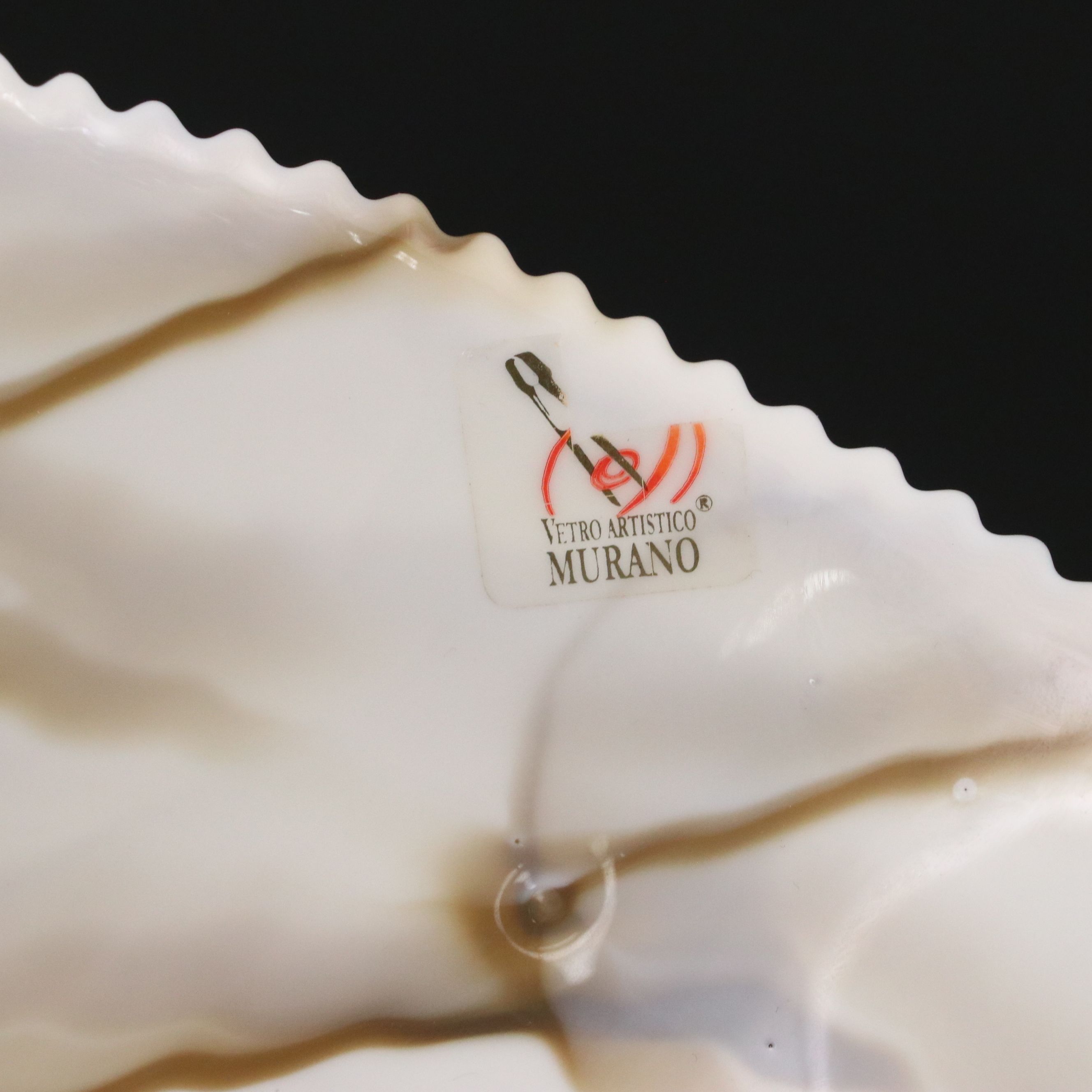 Vetro Artistico Murano Art Glass Shell Decorative Bowl