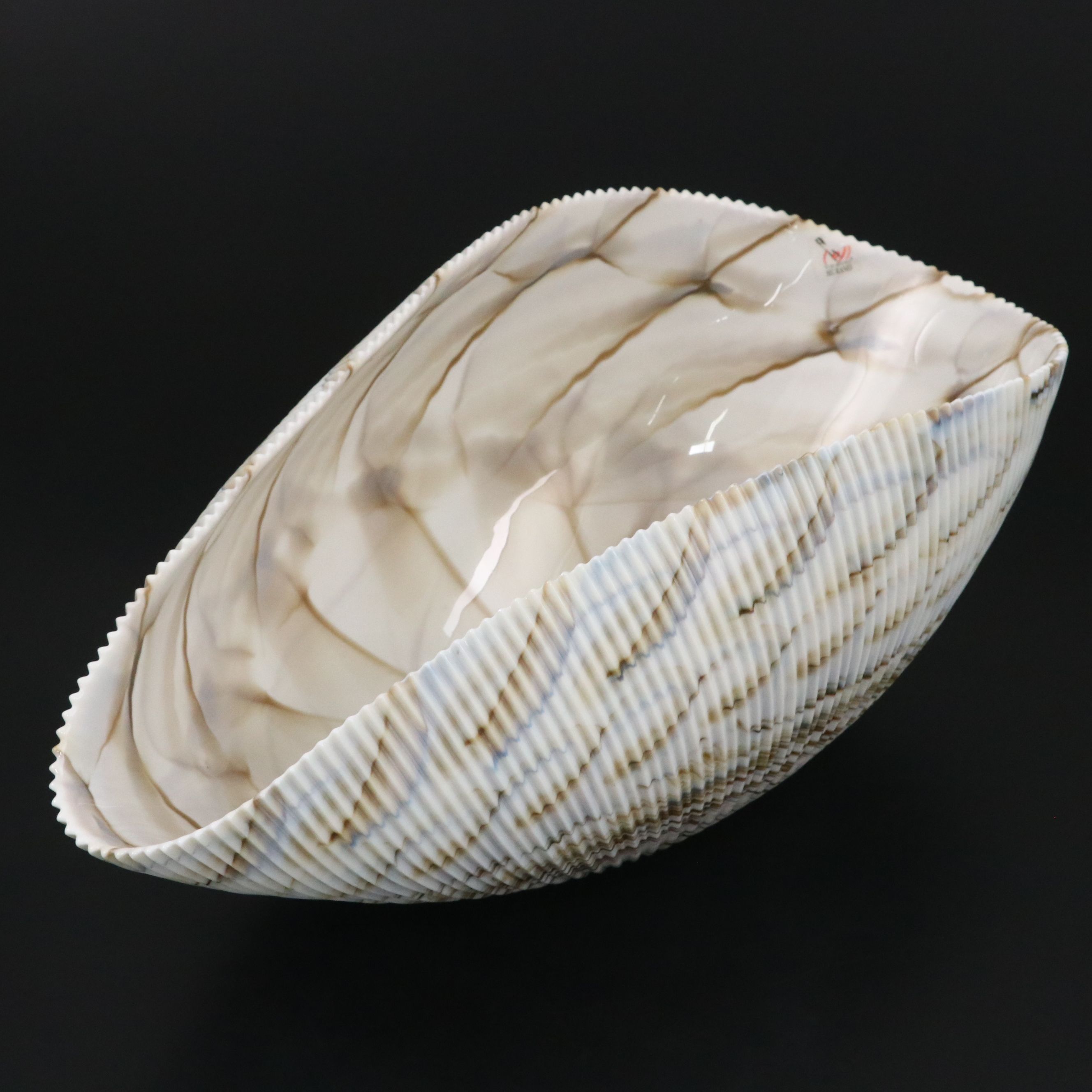 Vetro Artistico Murano Art Glass Shell Decorative Bowl