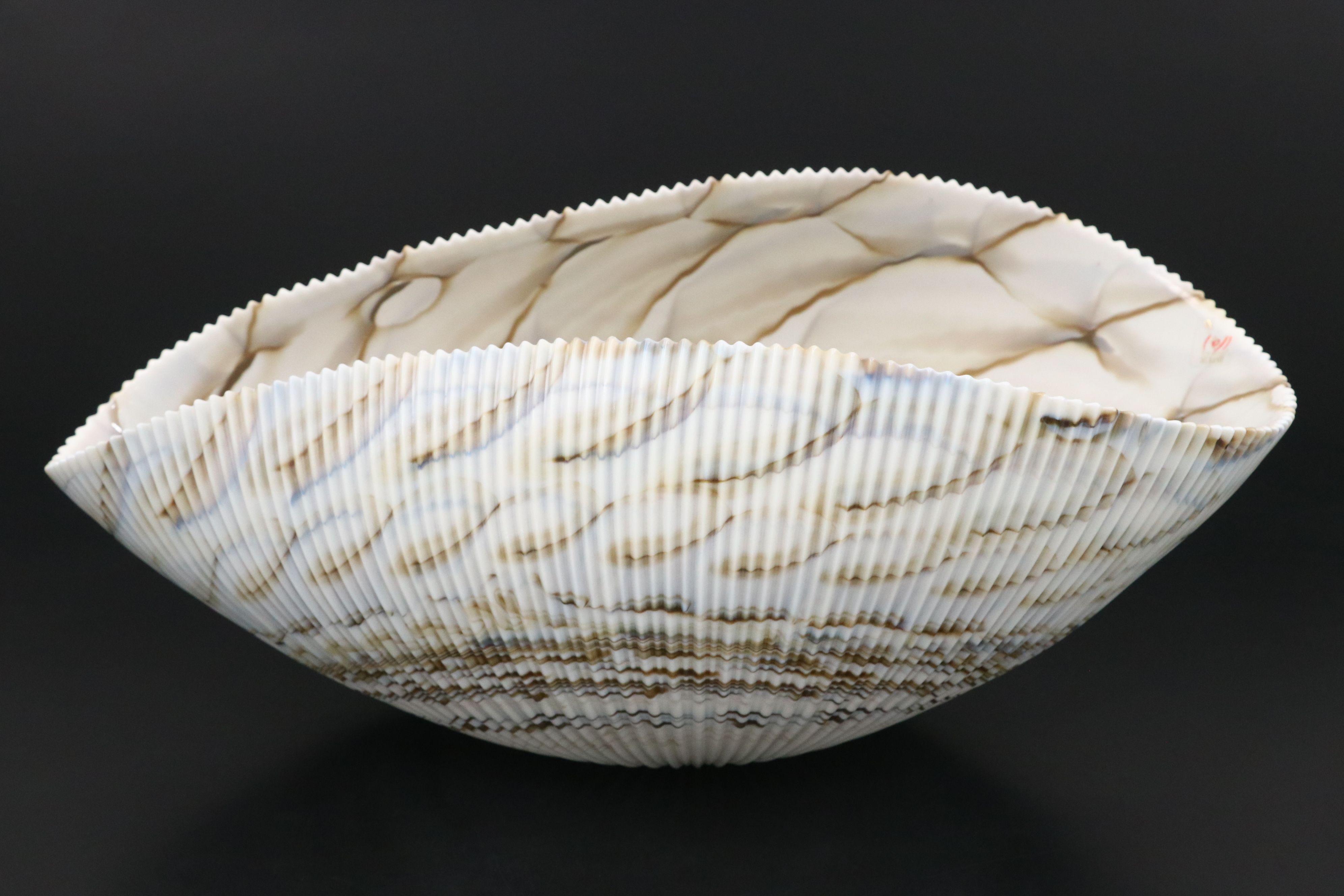 Vetro Artistico Murano Art Glass Shell Decorative Bowl