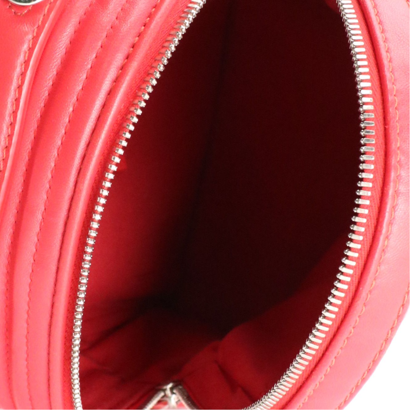 Fendi Mini Dot Com Backpack in Red Quilted Leather