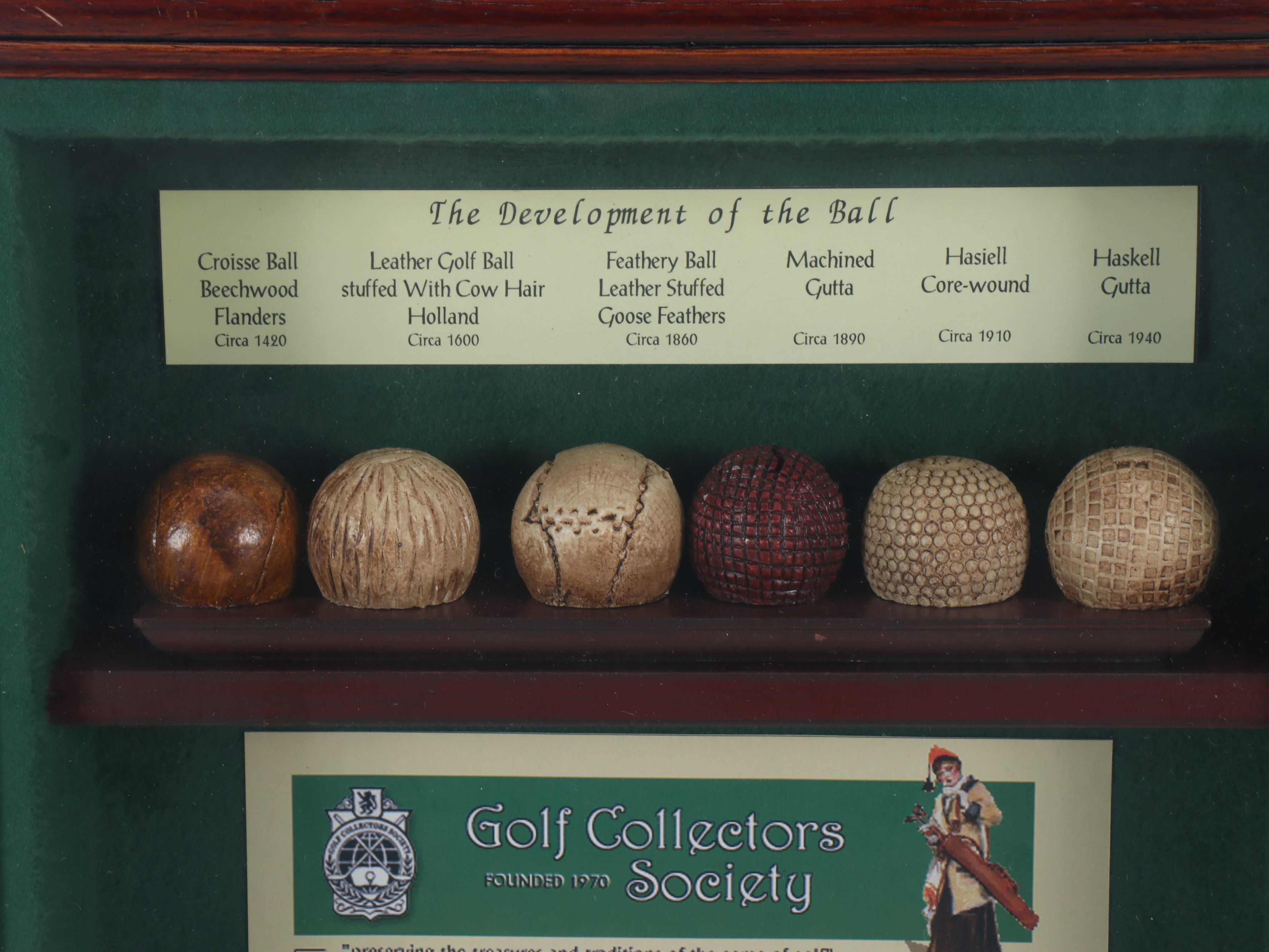 Commemorative Golf Displays with Reproduction Balls and More