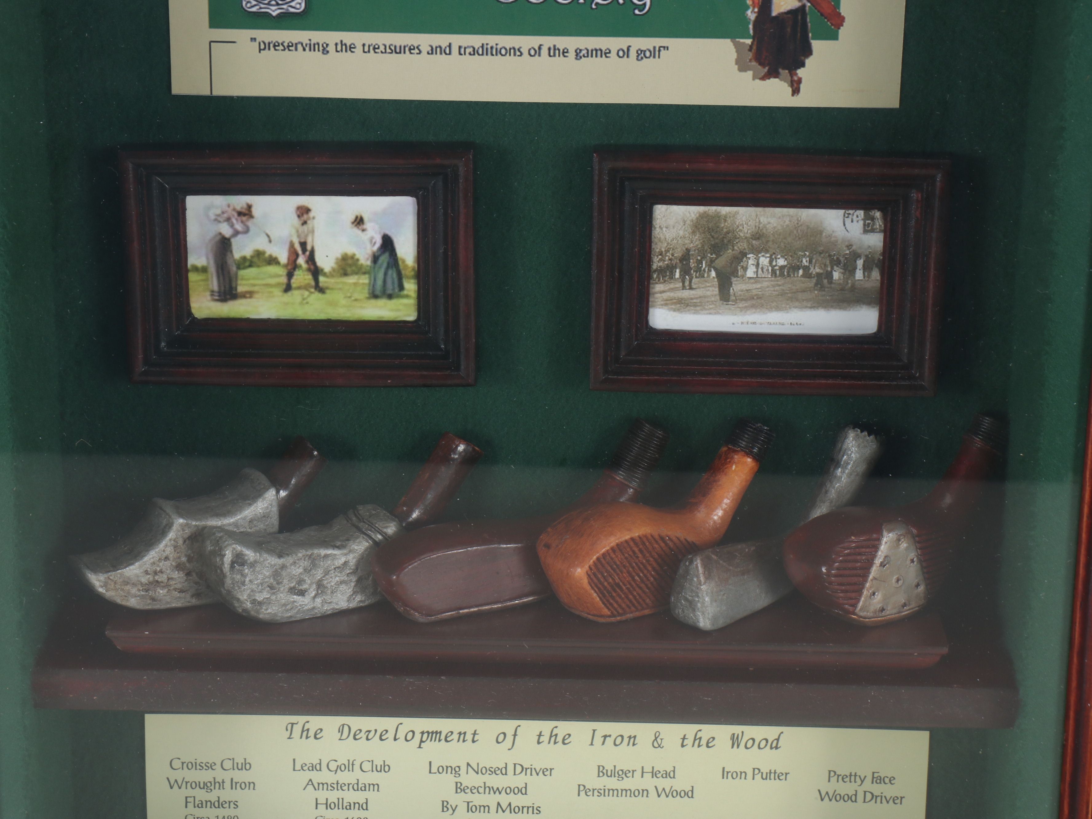 Commemorative Golf Displays with Reproduction Balls and More