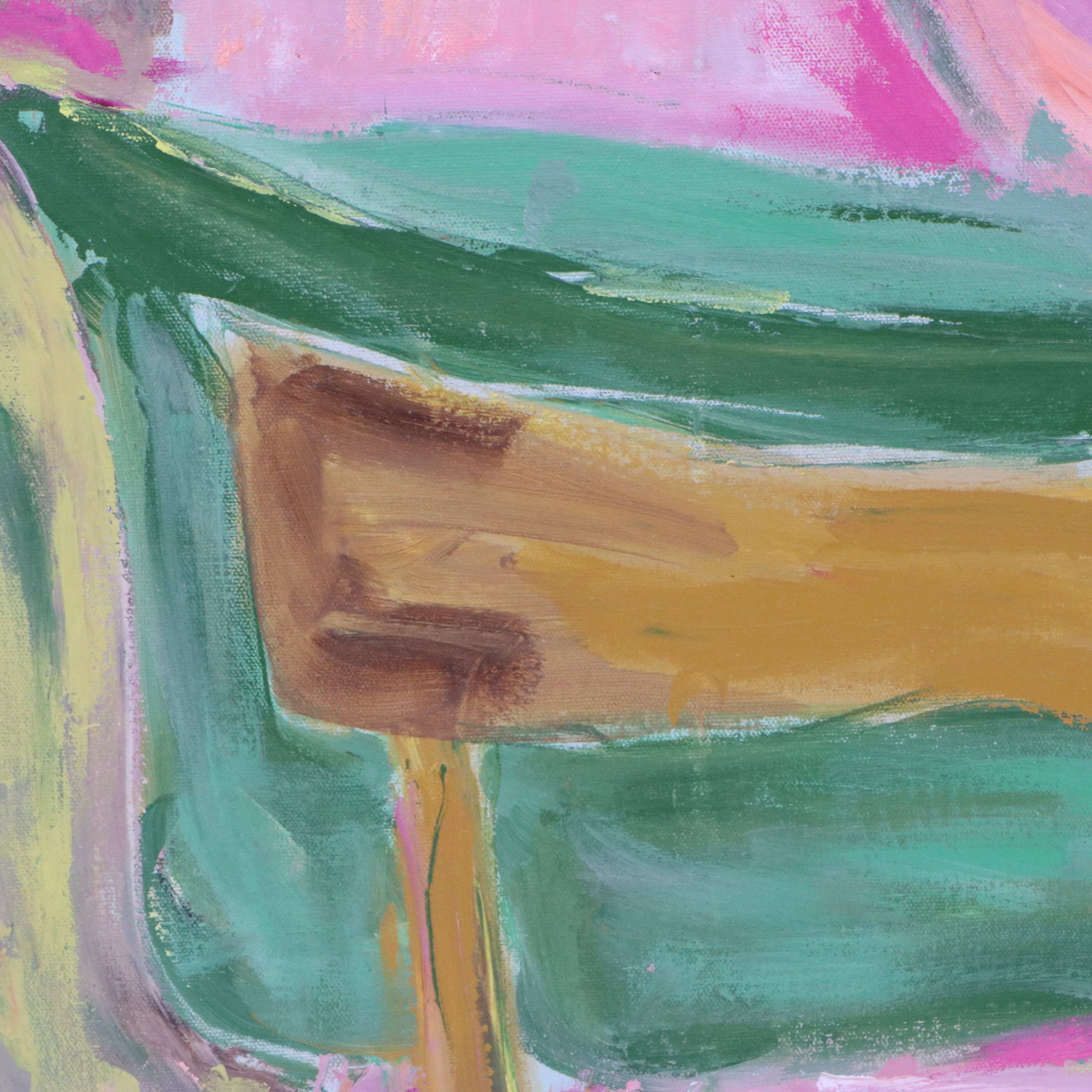 Mary Numrich Acrylic Painting "The Unknown," 1980