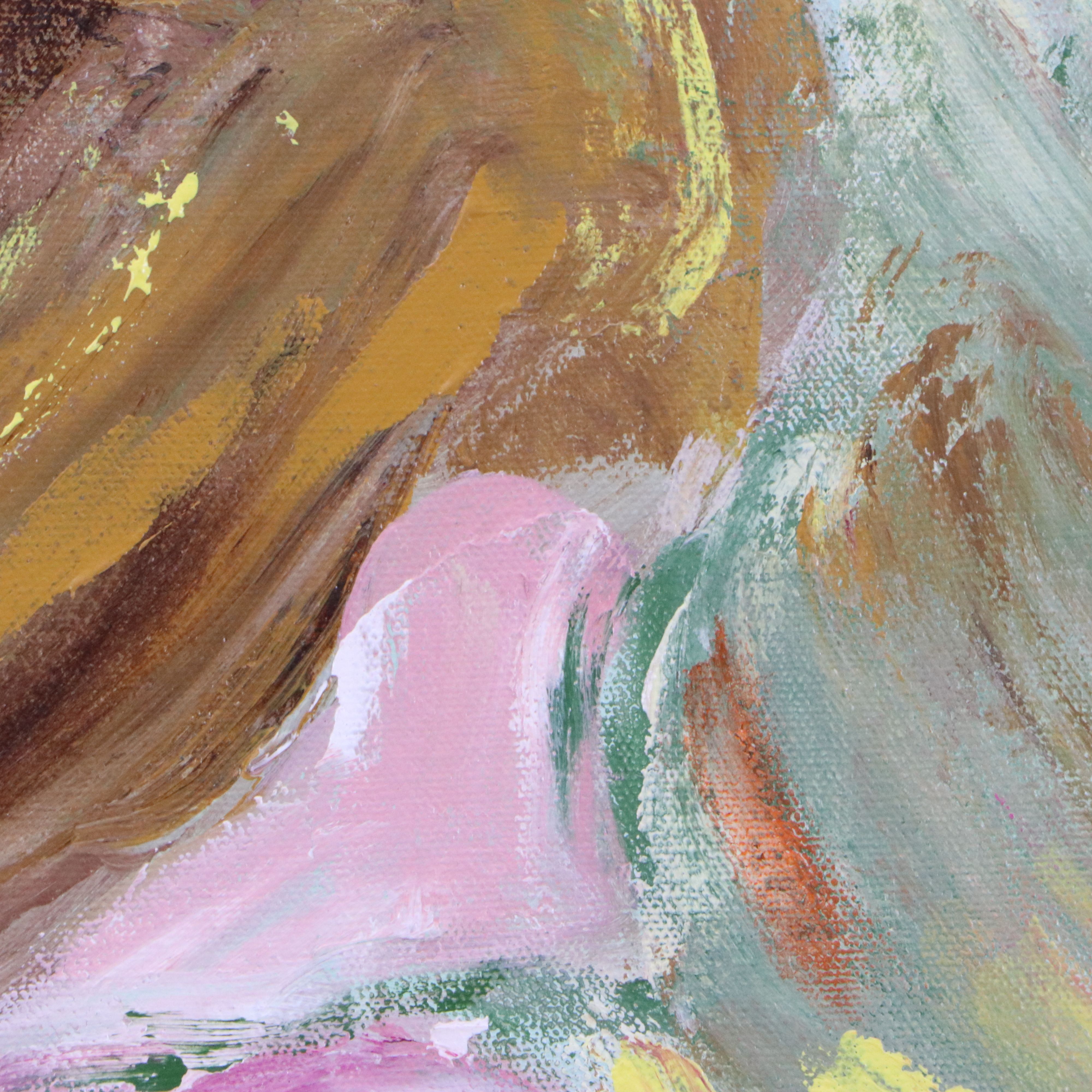 Mary Numrich Acrylic Painting "The Unknown," 1980