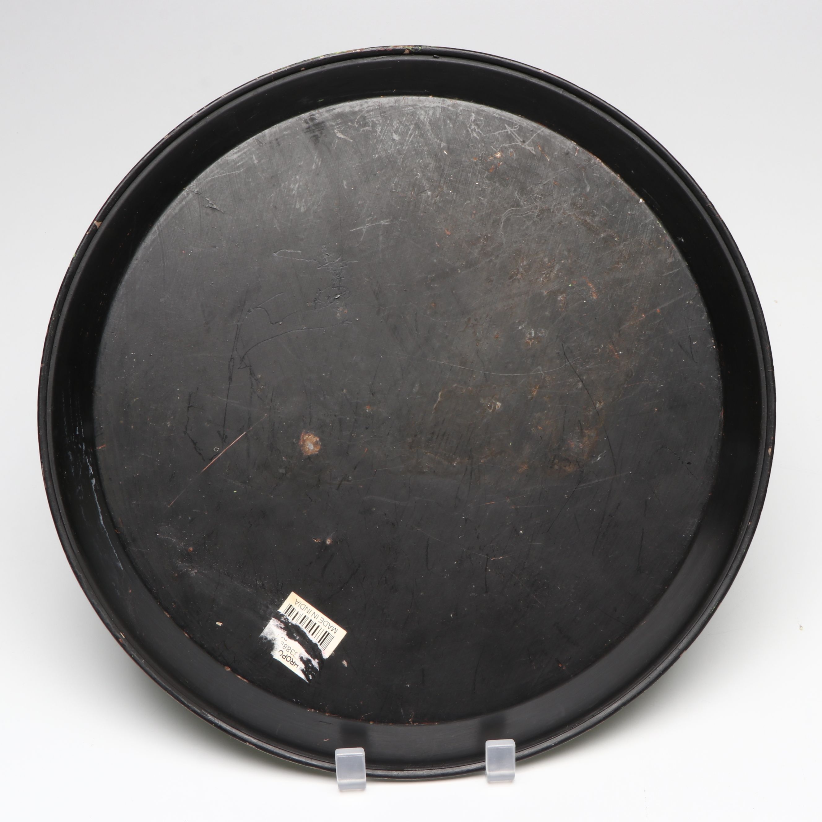 Wheel Thrown Ceramic Vases with Canisters and Hand-Painted Toleware Trays