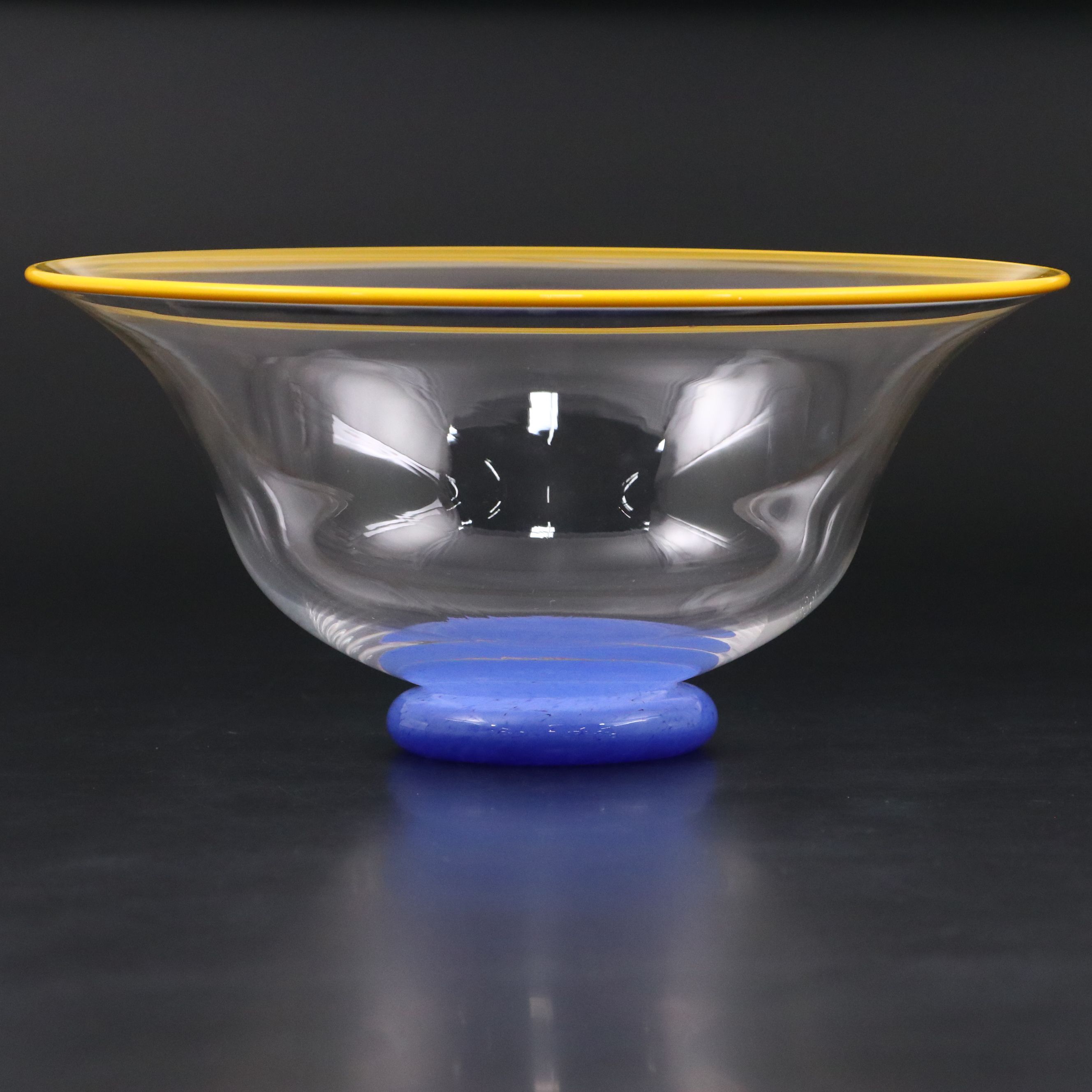 Modern Handblown Art Glass Bowl