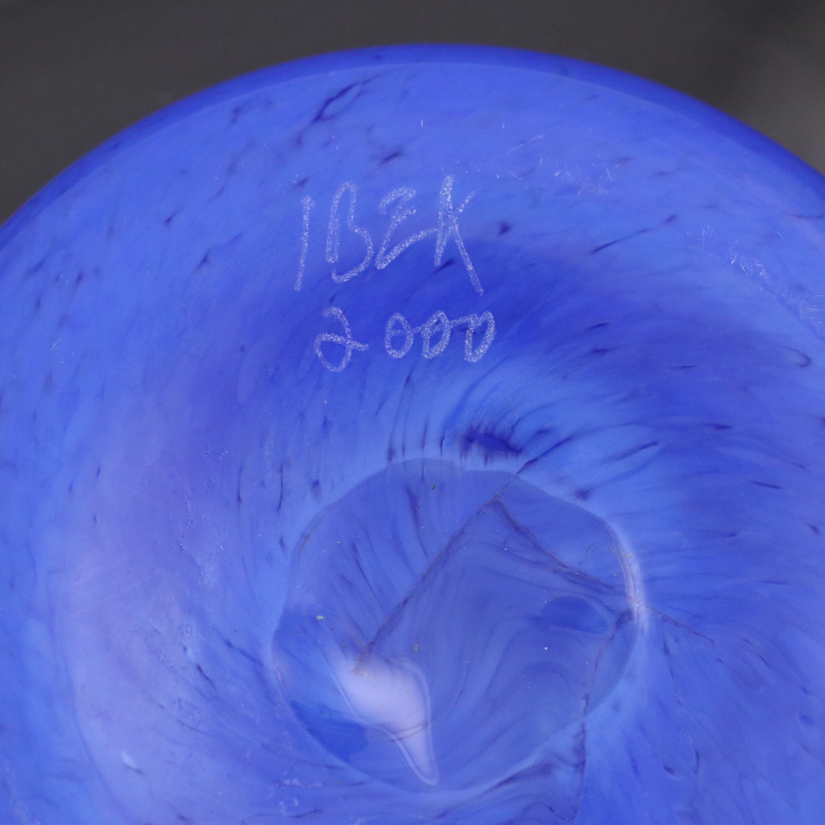 Modern Handblown Art Glass Bowl