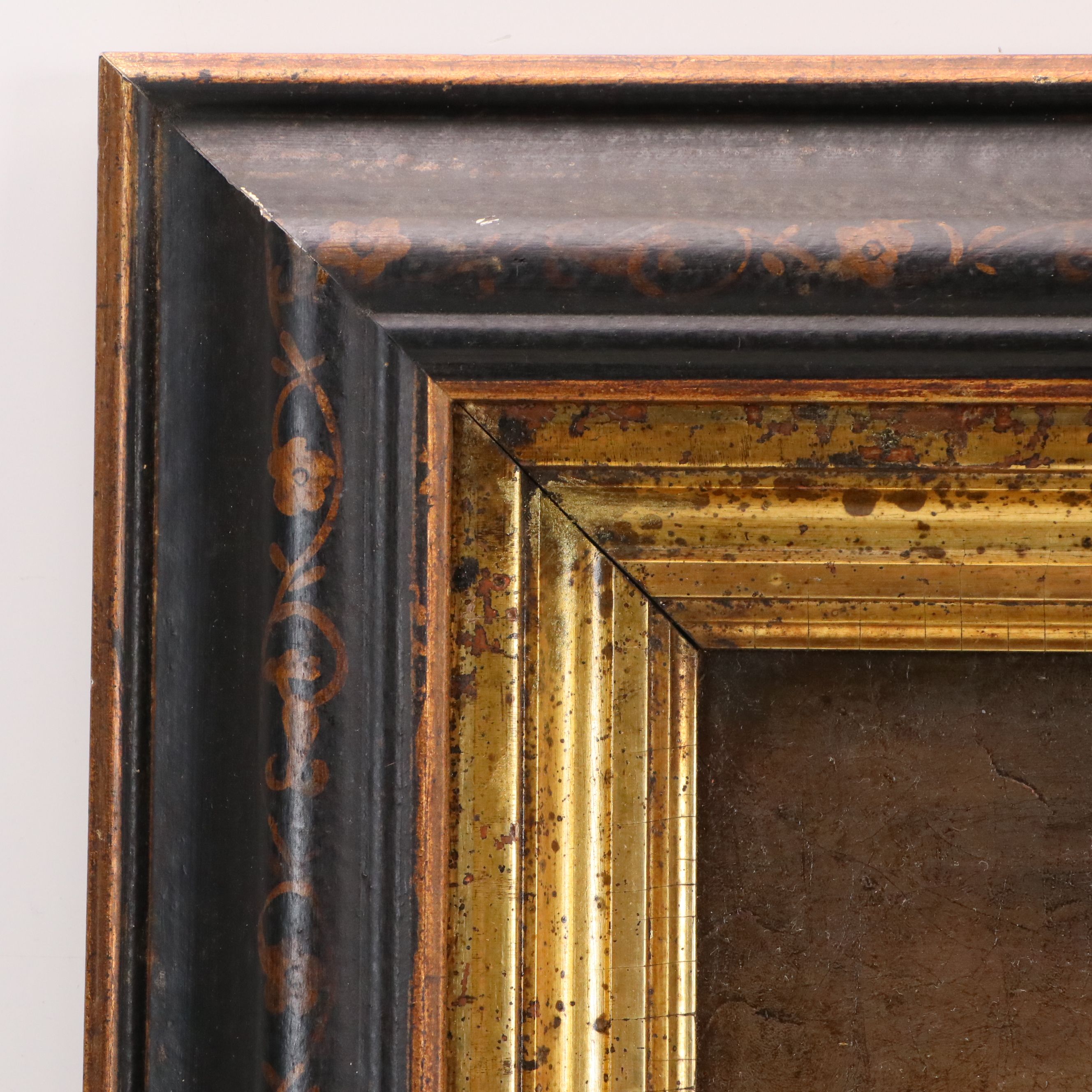 Continental School Nocturne Landscape Oil Painting of Trees and Stream, 19th C.