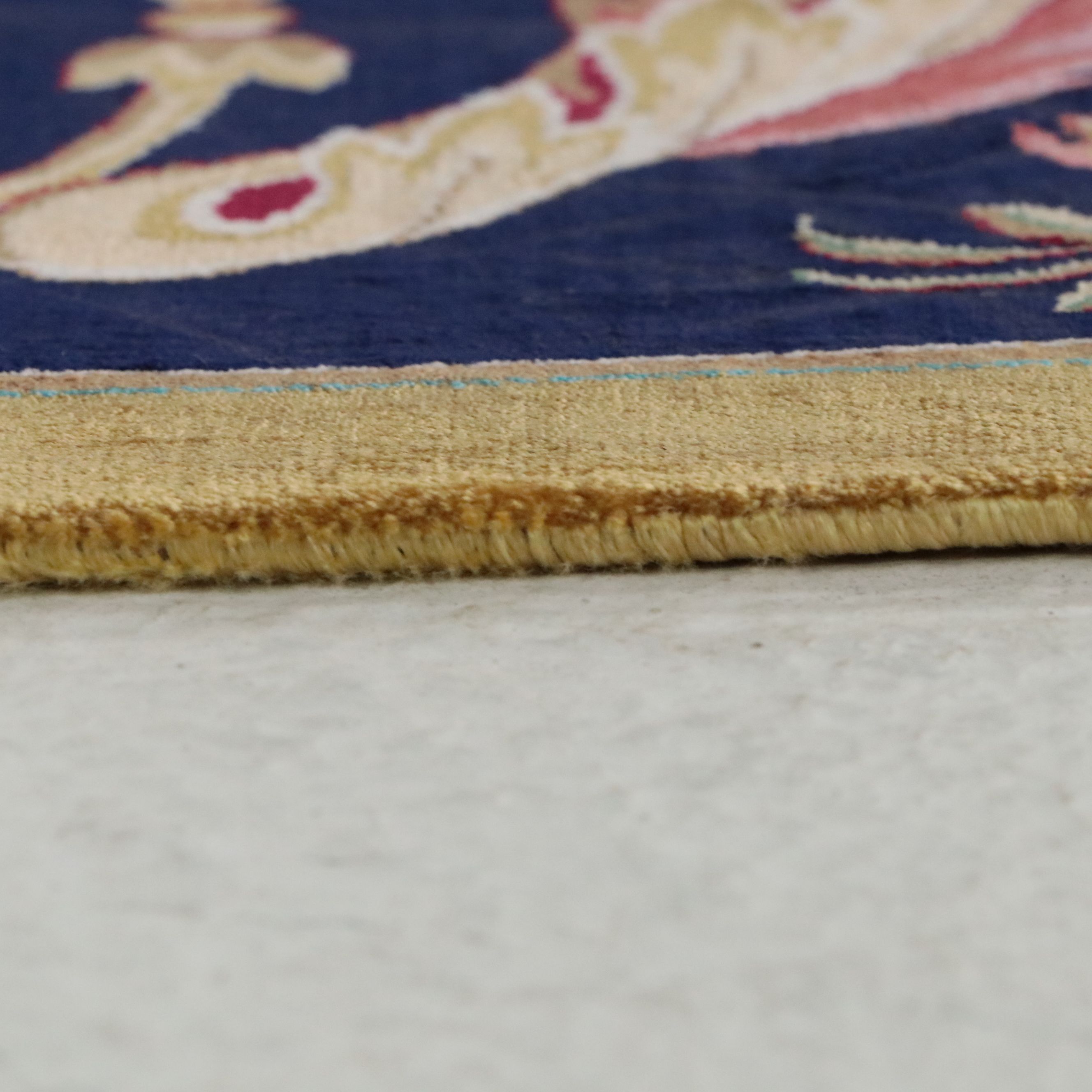 6'6 x 10'5 Machine Made Turkish Tabriz Style Silk Area Rug