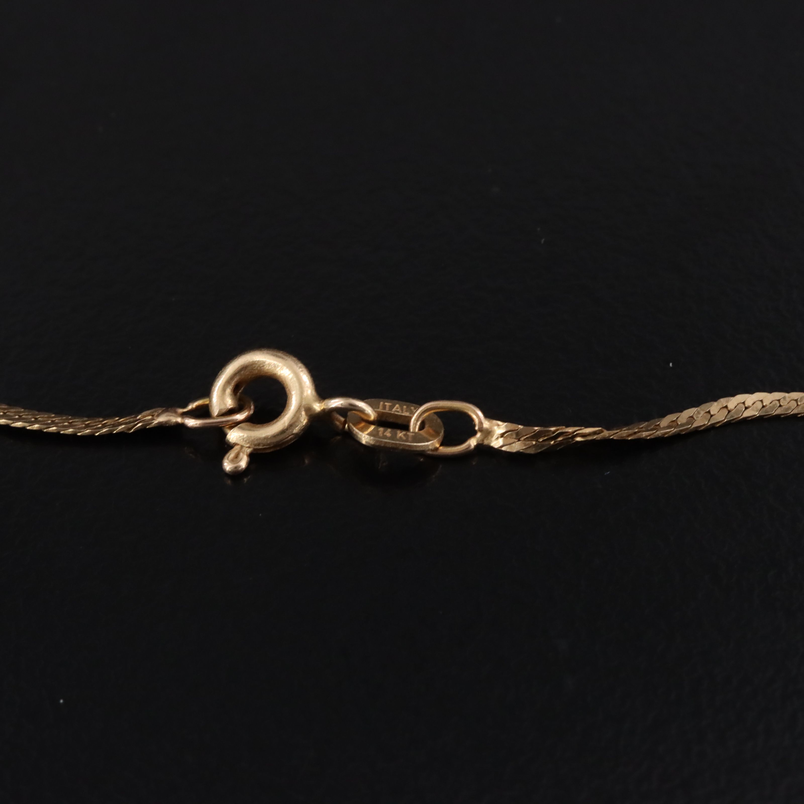 Italian 14K Sodalite Pendant Necklace