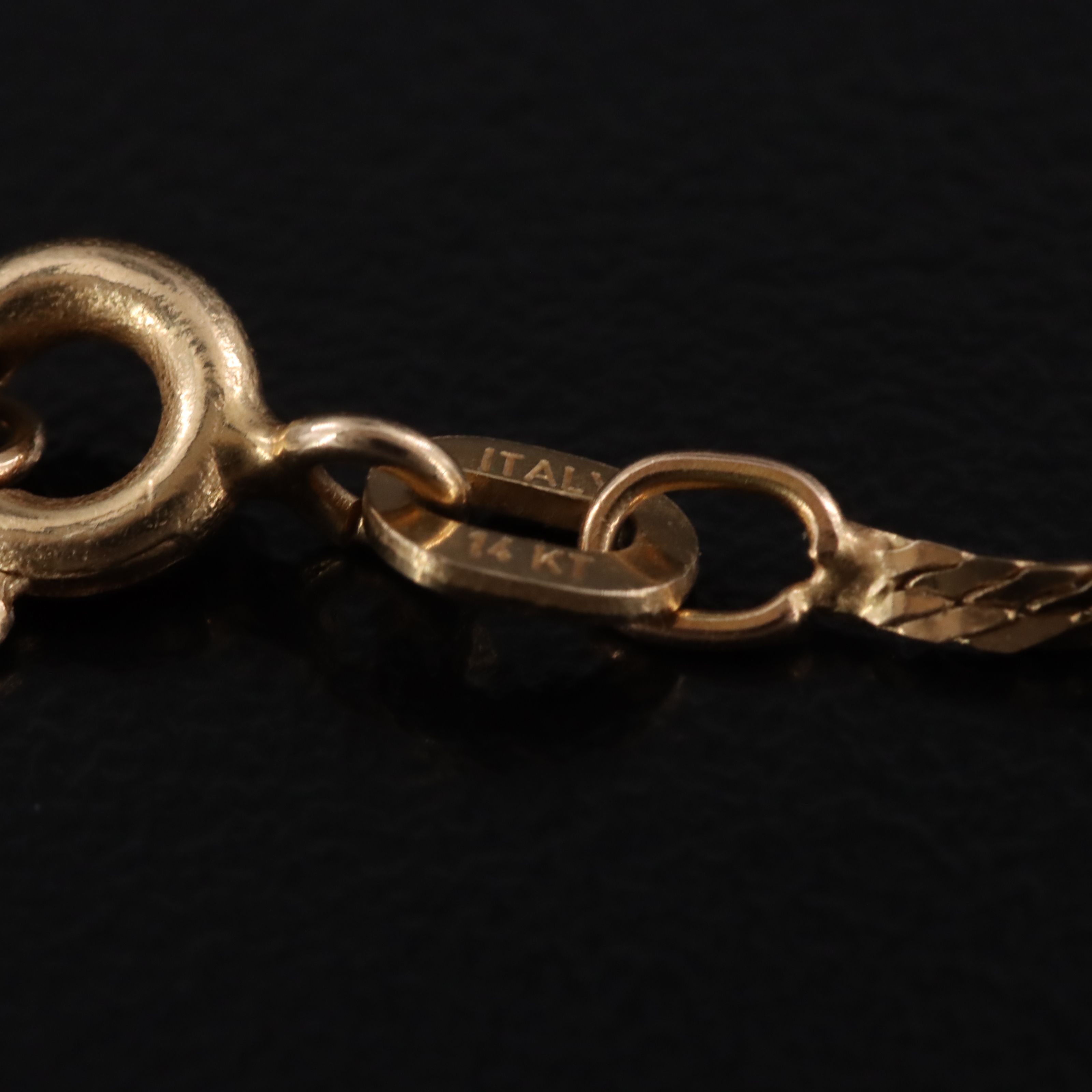 Italian 14K Sodalite Pendant Necklace