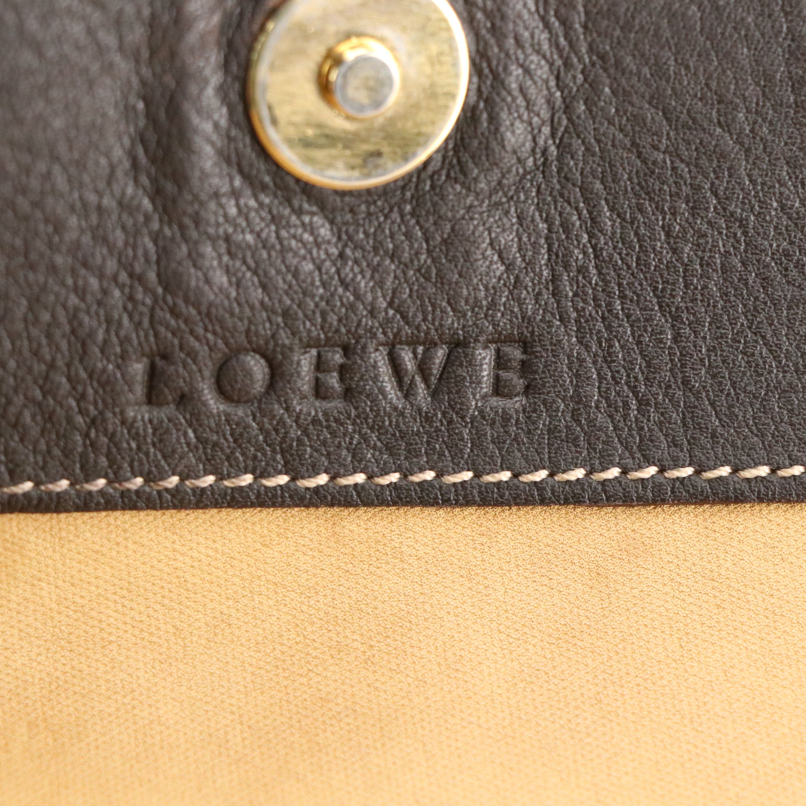 Loewe Anagram Suede and Leather Flap-Front Crossbody Bag