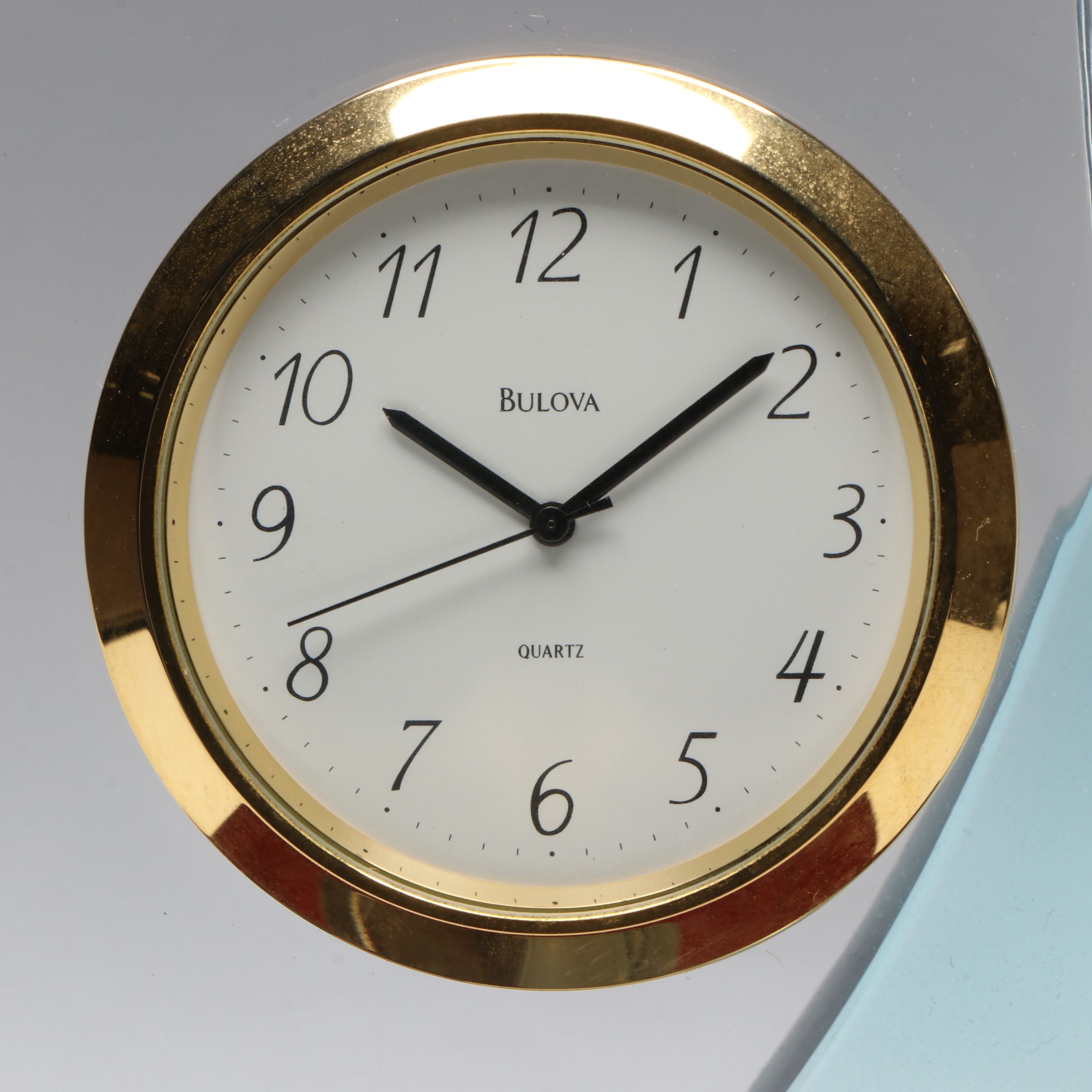 Bulova Crystal Sailboat Desk Clock