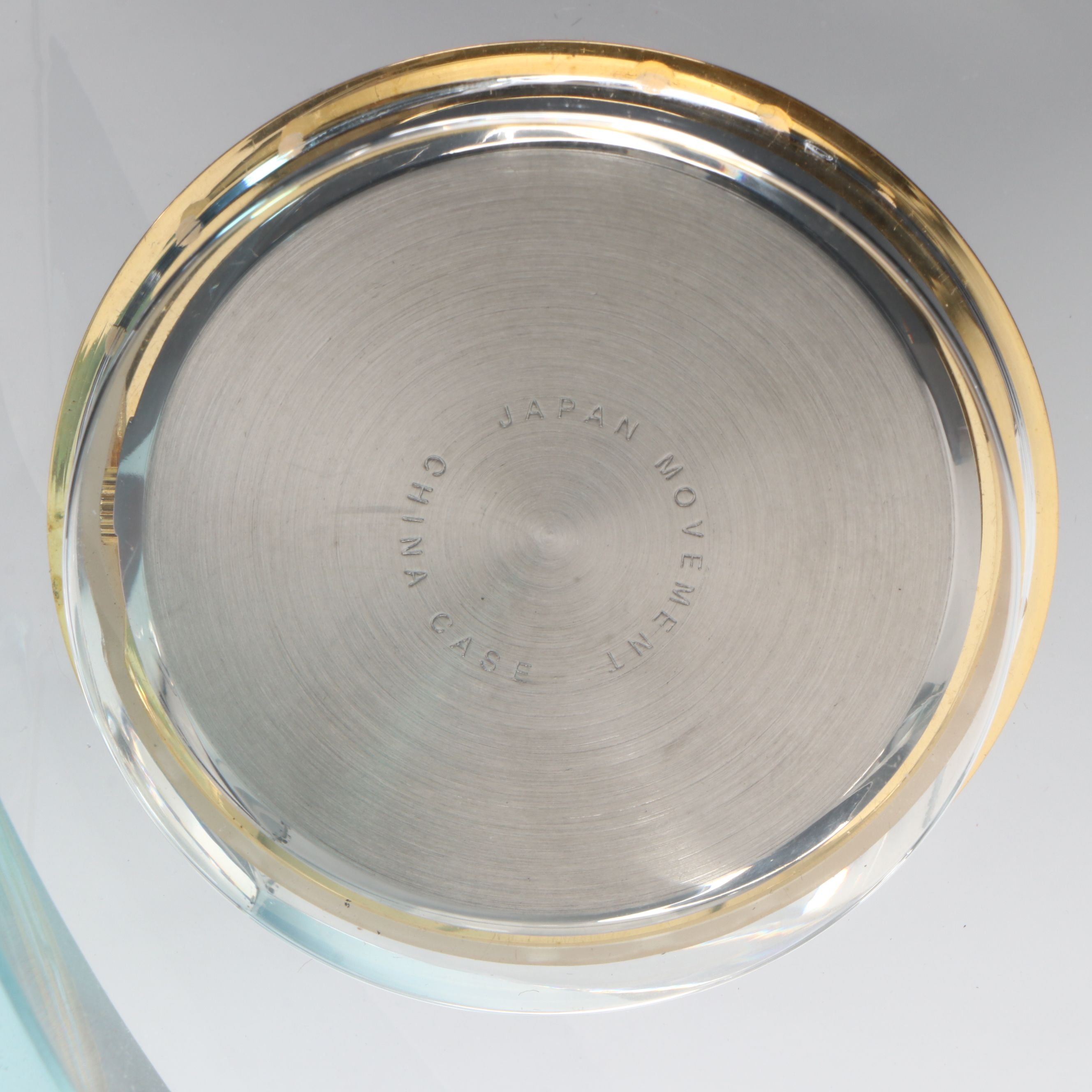 Bulova Crystal Sailboat Desk Clock