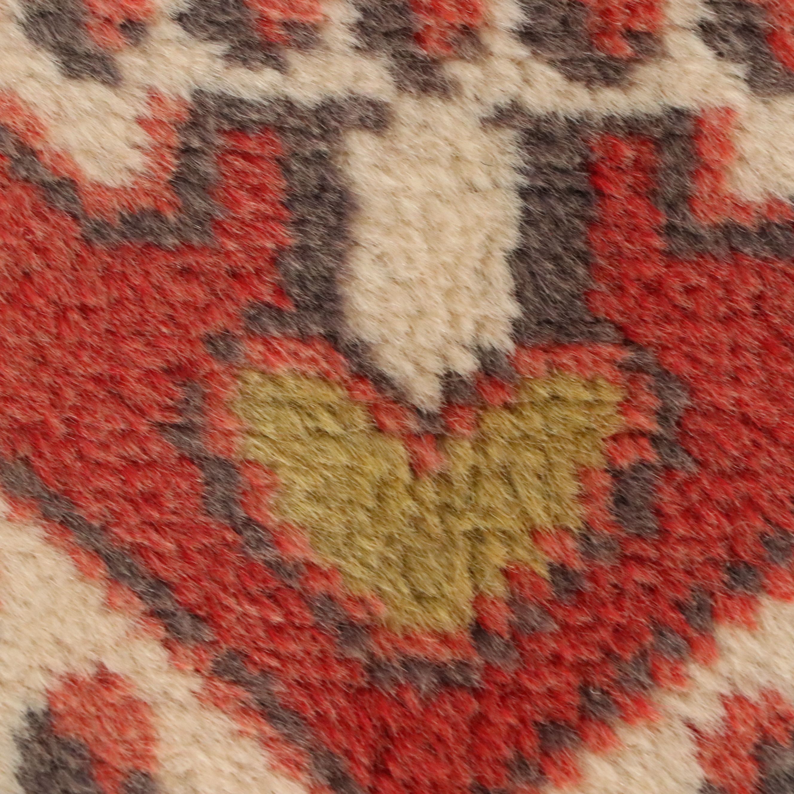 4'9 x 7'10 Hand-Knotted Turkish Anatolian Area Rug