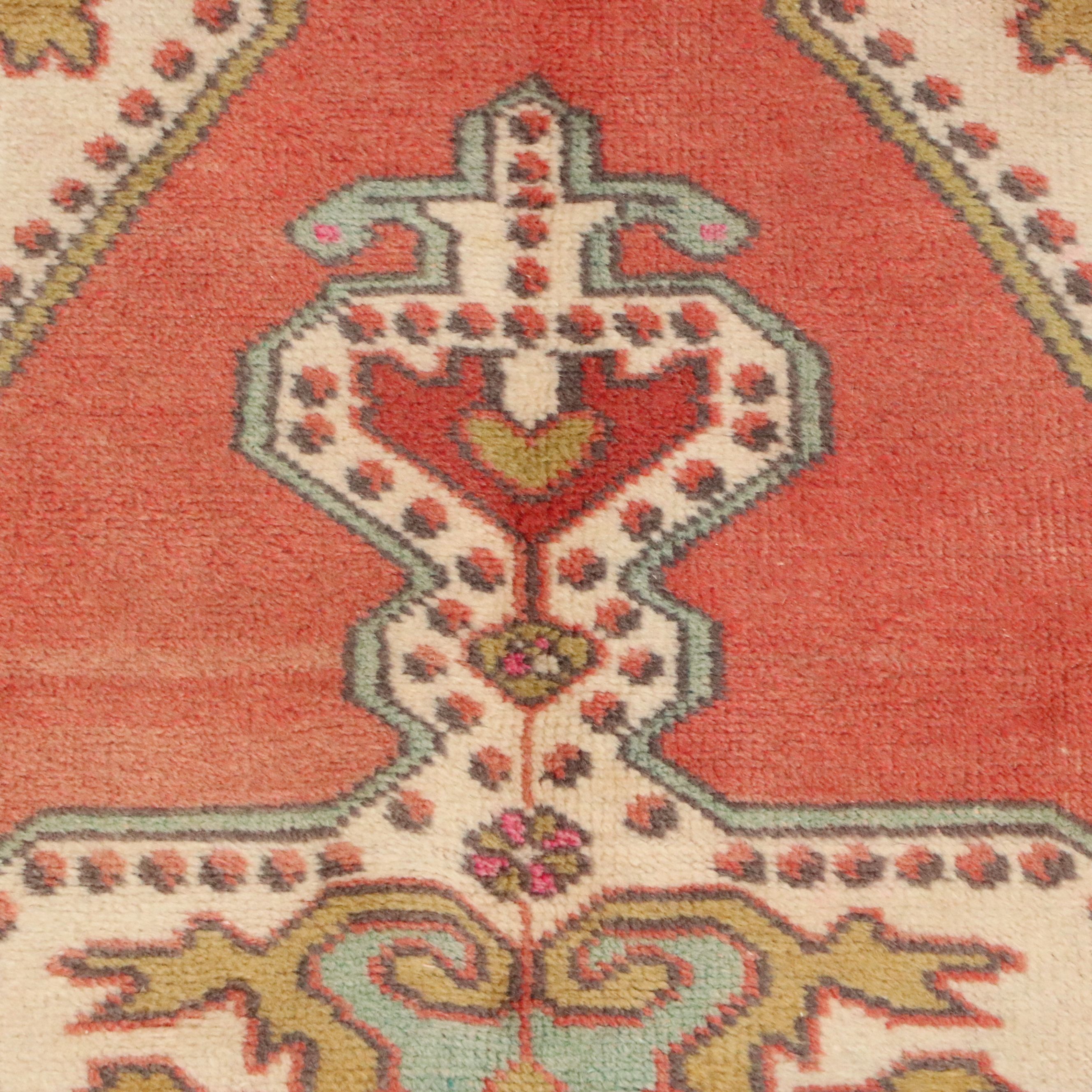 4'9 x 7'10 Hand-Knotted Turkish Anatolian Area Rug