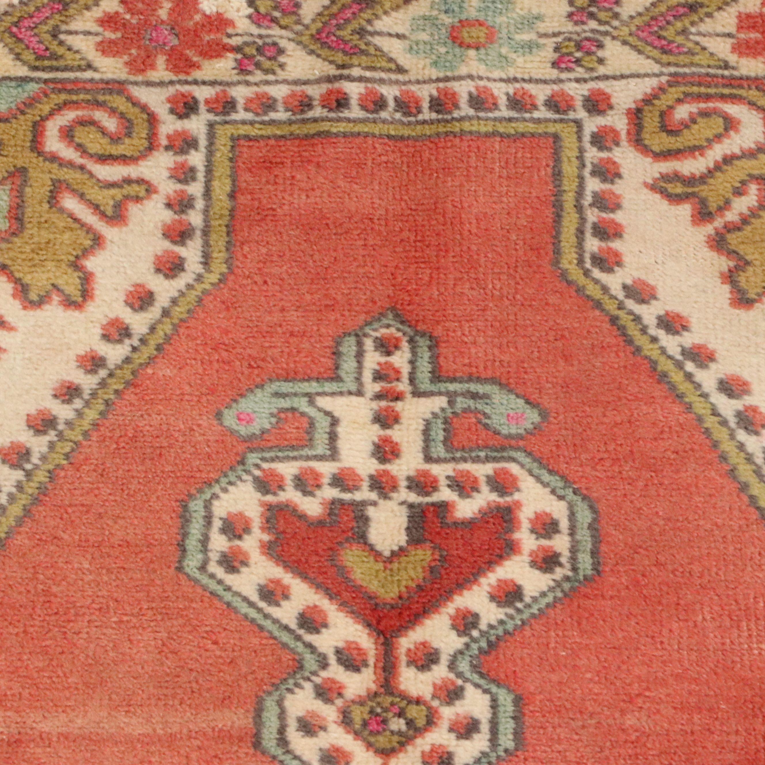 4'9 x 7'10 Hand-Knotted Turkish Anatolian Area Rug