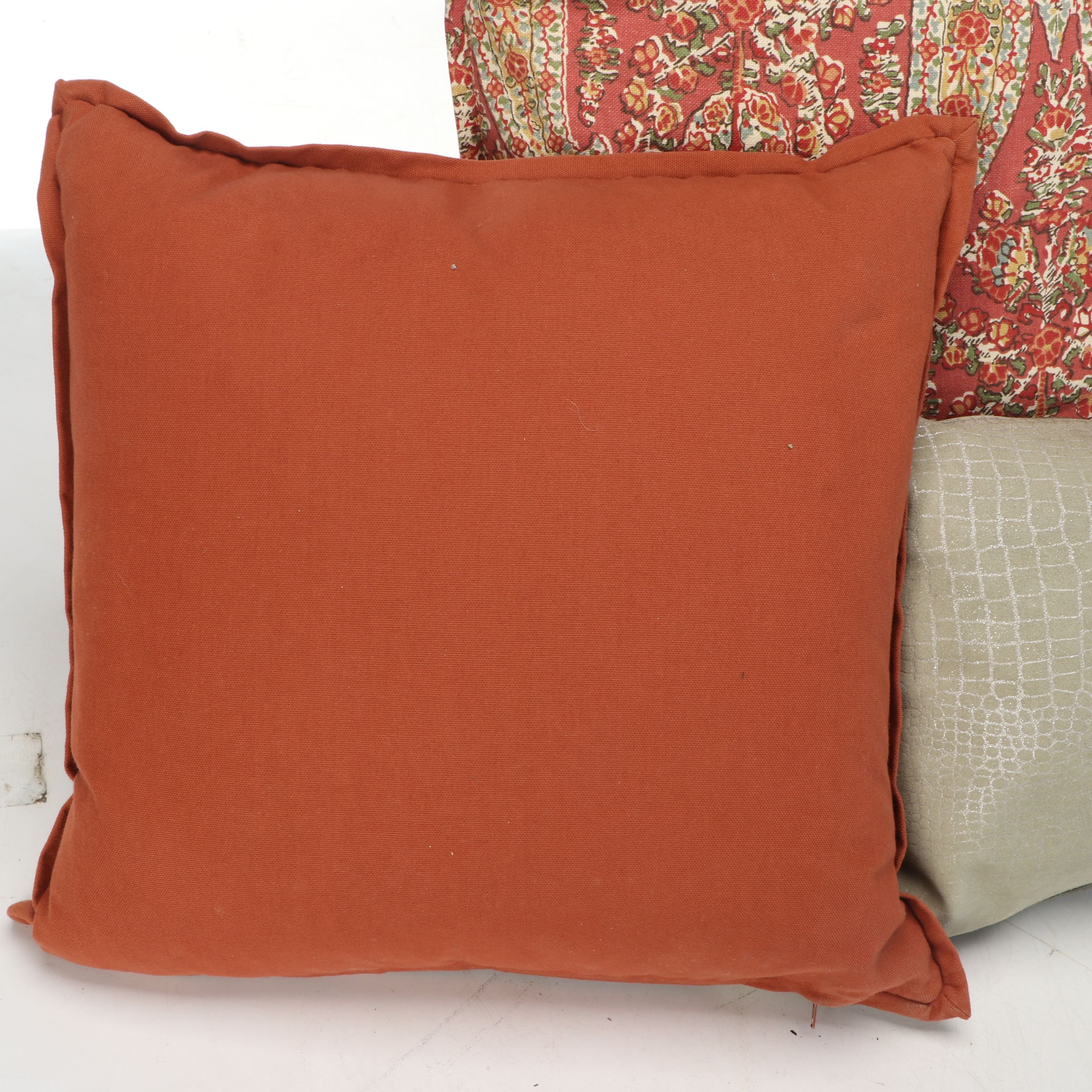 Faux Snakeskin Suede Pillow with More Decorative Throw Pillows and Covers