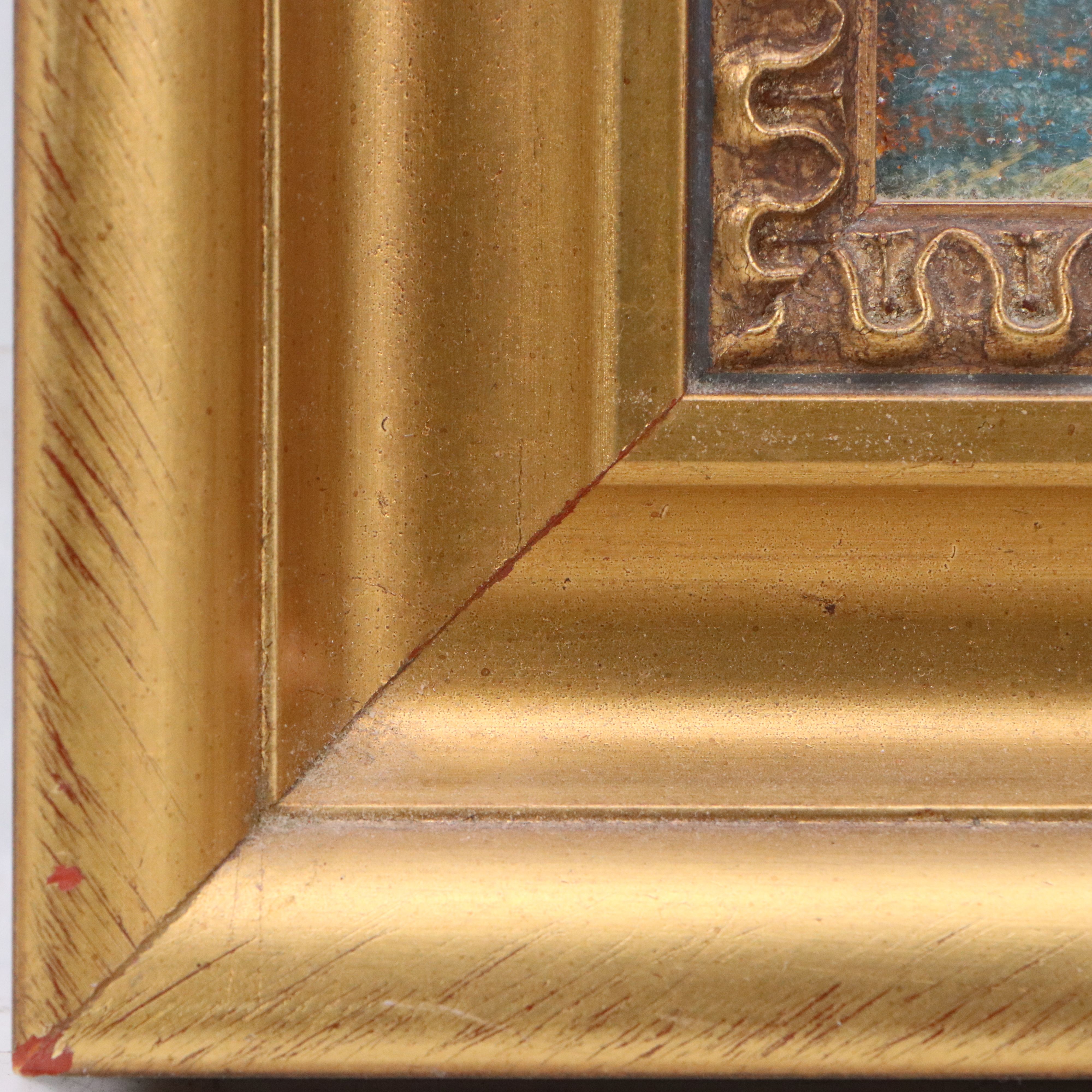 Ellen Diamond Oil Painting of Venetian Sunset, Late 20th Century