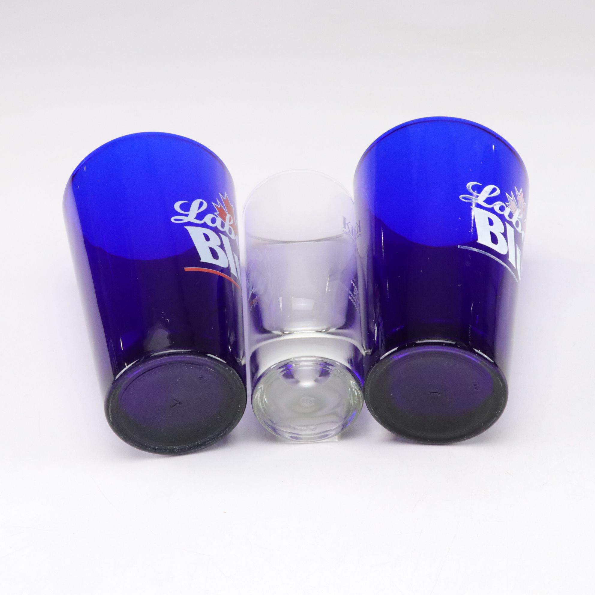 Pilsner Urquell Goblet with Mixing Sticks and Other Beer, Lager, & Ale Glasses