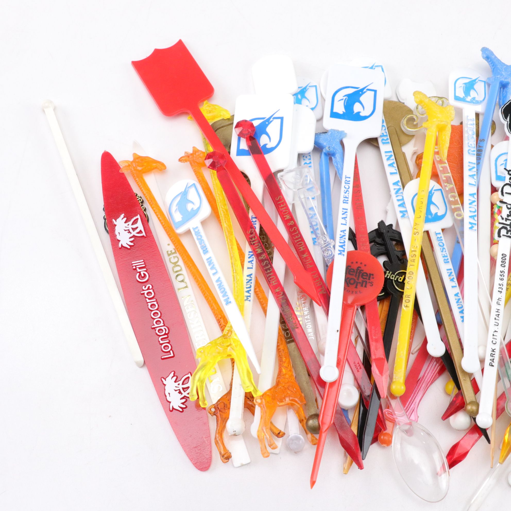 Pilsner Urquell Goblet with Mixing Sticks and Other Beer, Lager, & Ale Glasses