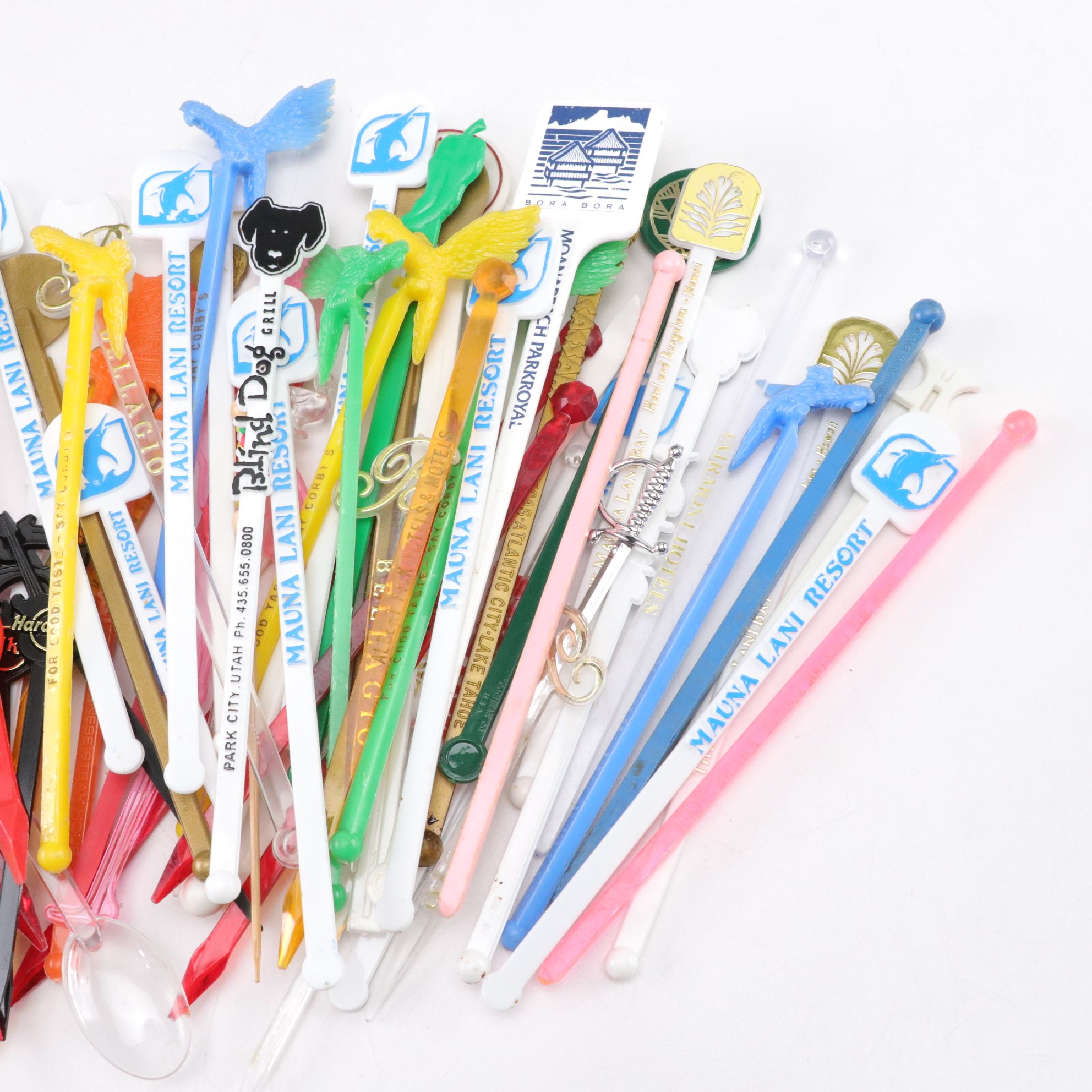 Pilsner Urquell Goblet with Mixing Sticks and Other Beer, Lager, & Ale Glasses