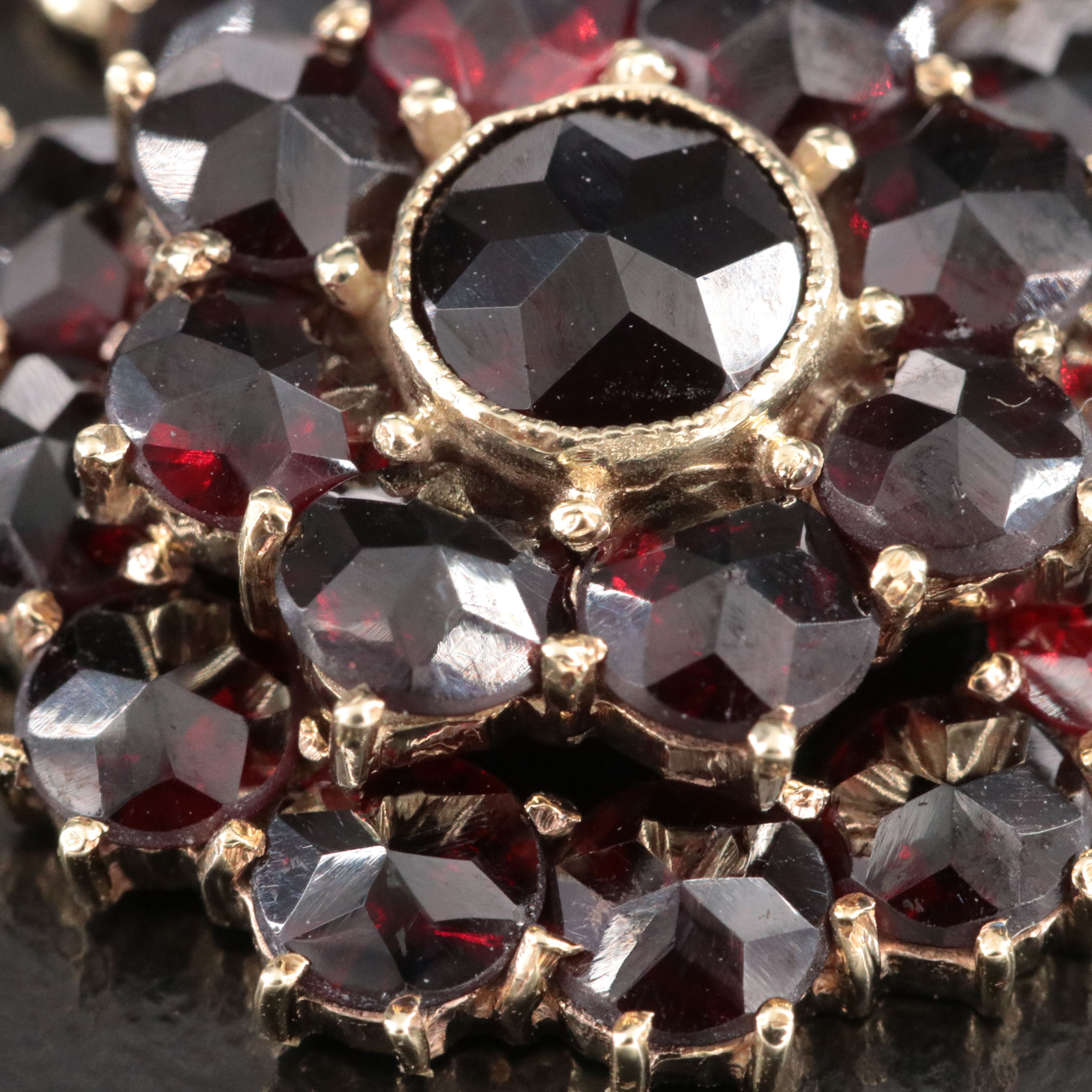 Vintage Bohemian Style Garnet Pendant