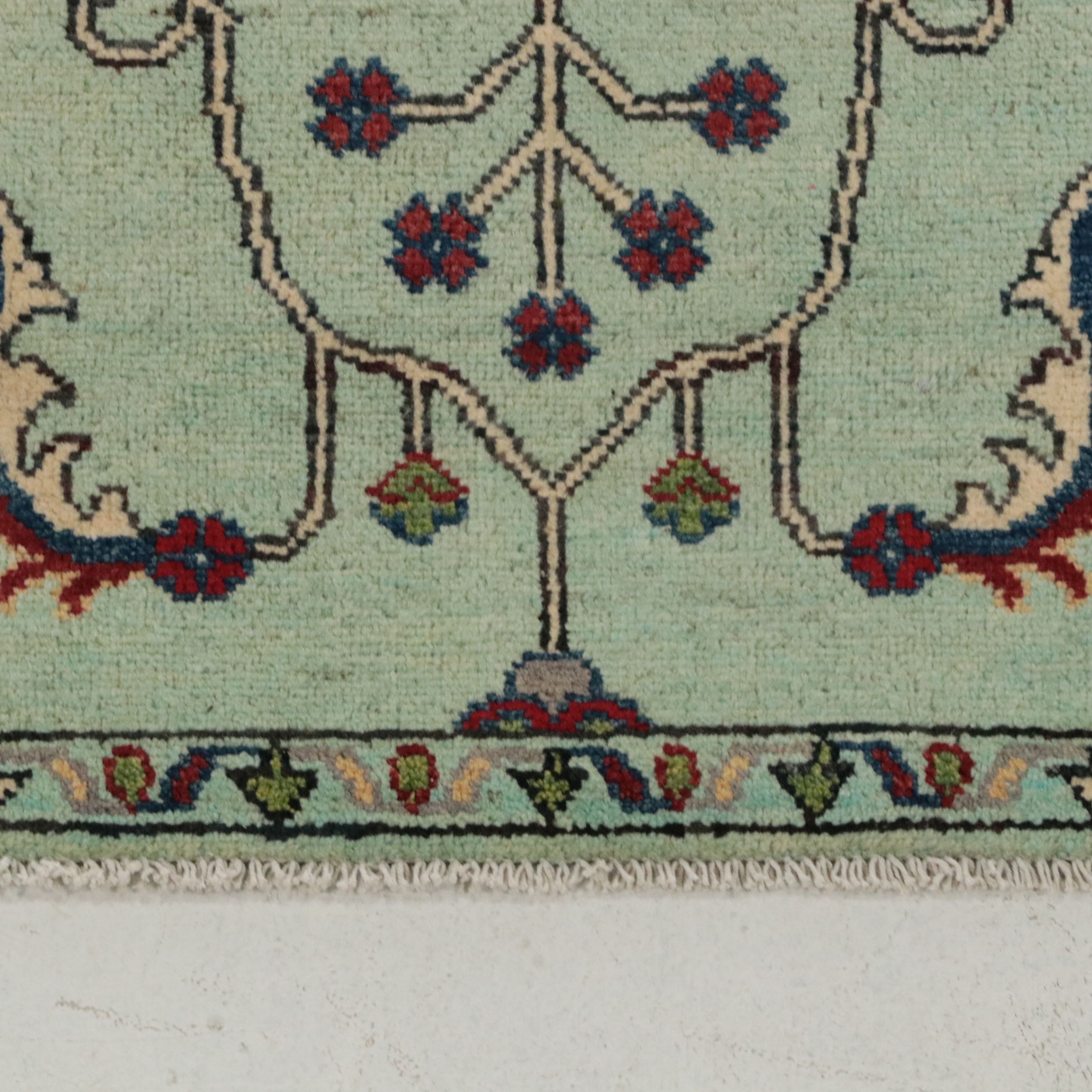 1'11 x 5'11 Hand-Knotted Turkish Oushak Style Carpet Runner