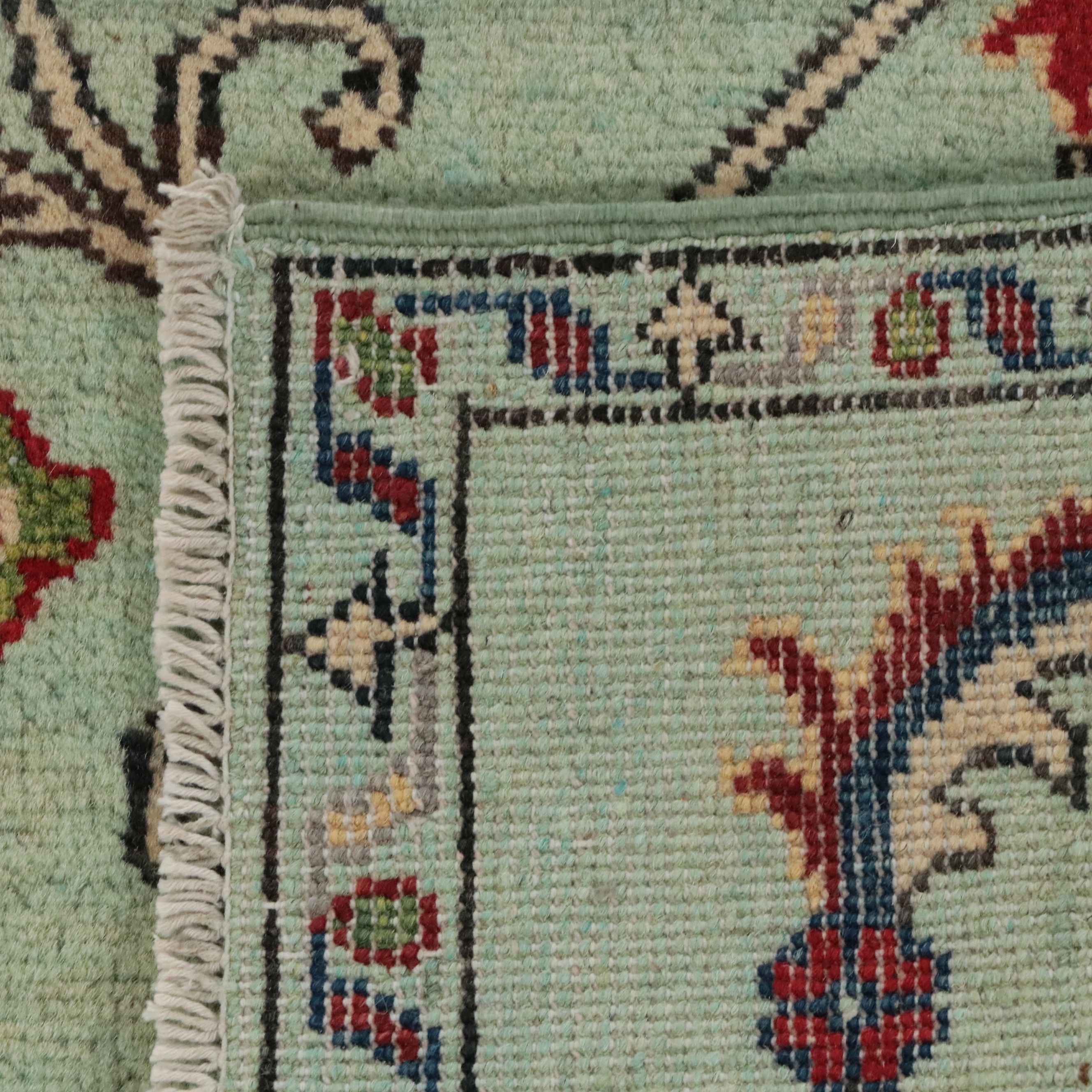 1'11 x 5'11 Hand-Knotted Turkish Oushak Style Carpet Runner