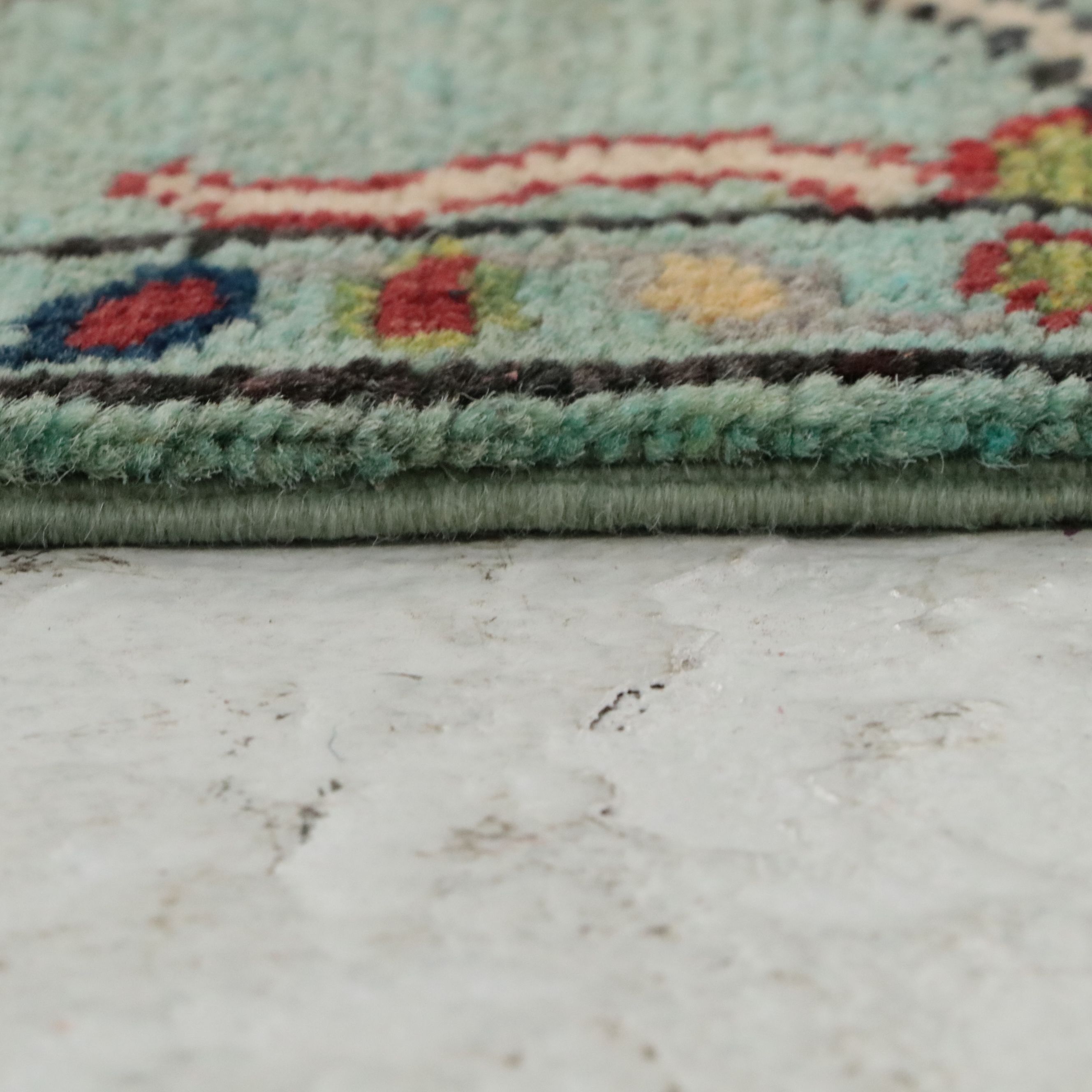 1'11 x 5'11 Hand-Knotted Turkish Oushak Style Carpet Runner