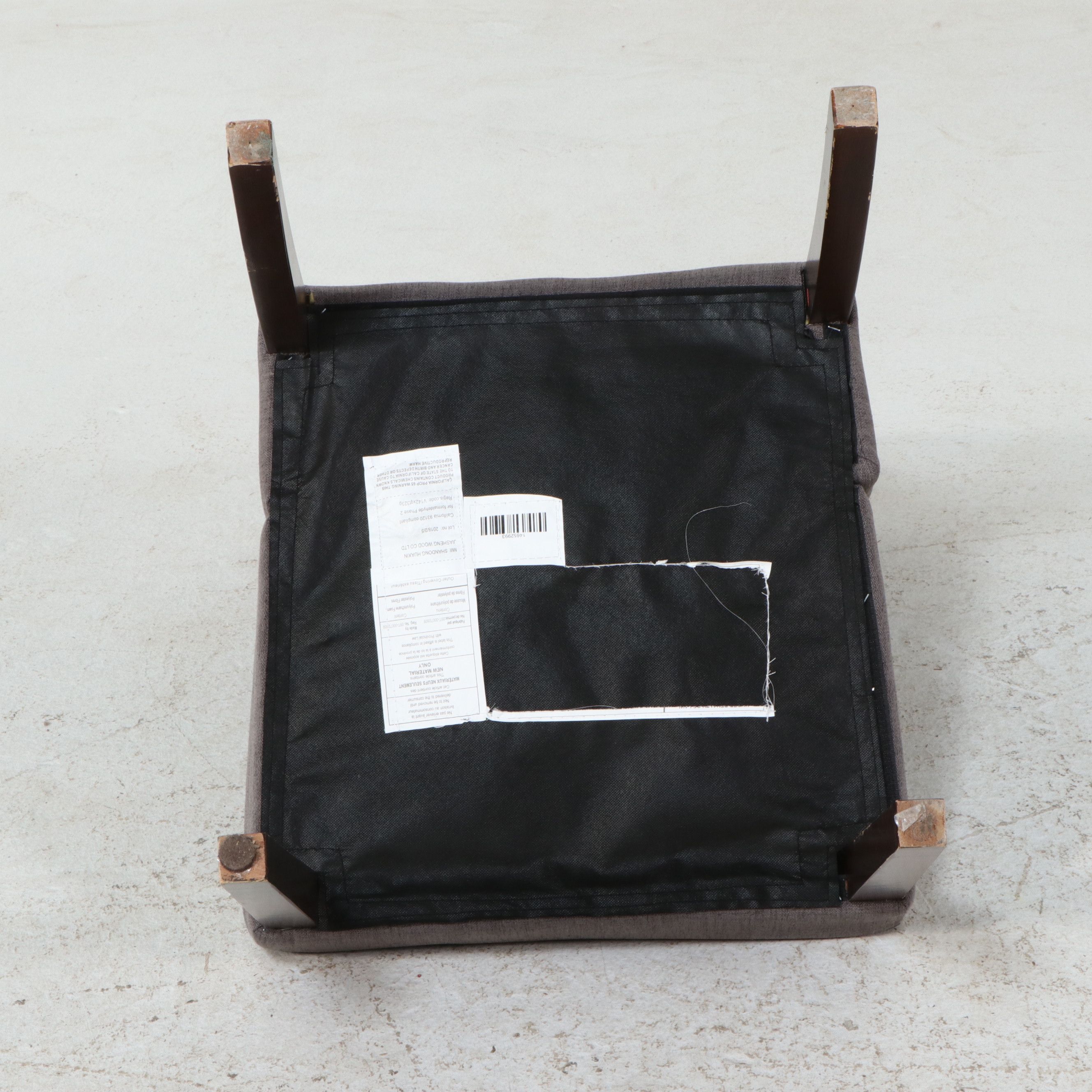 Contemporary White Desk and Upholstered Wingback Office Chair