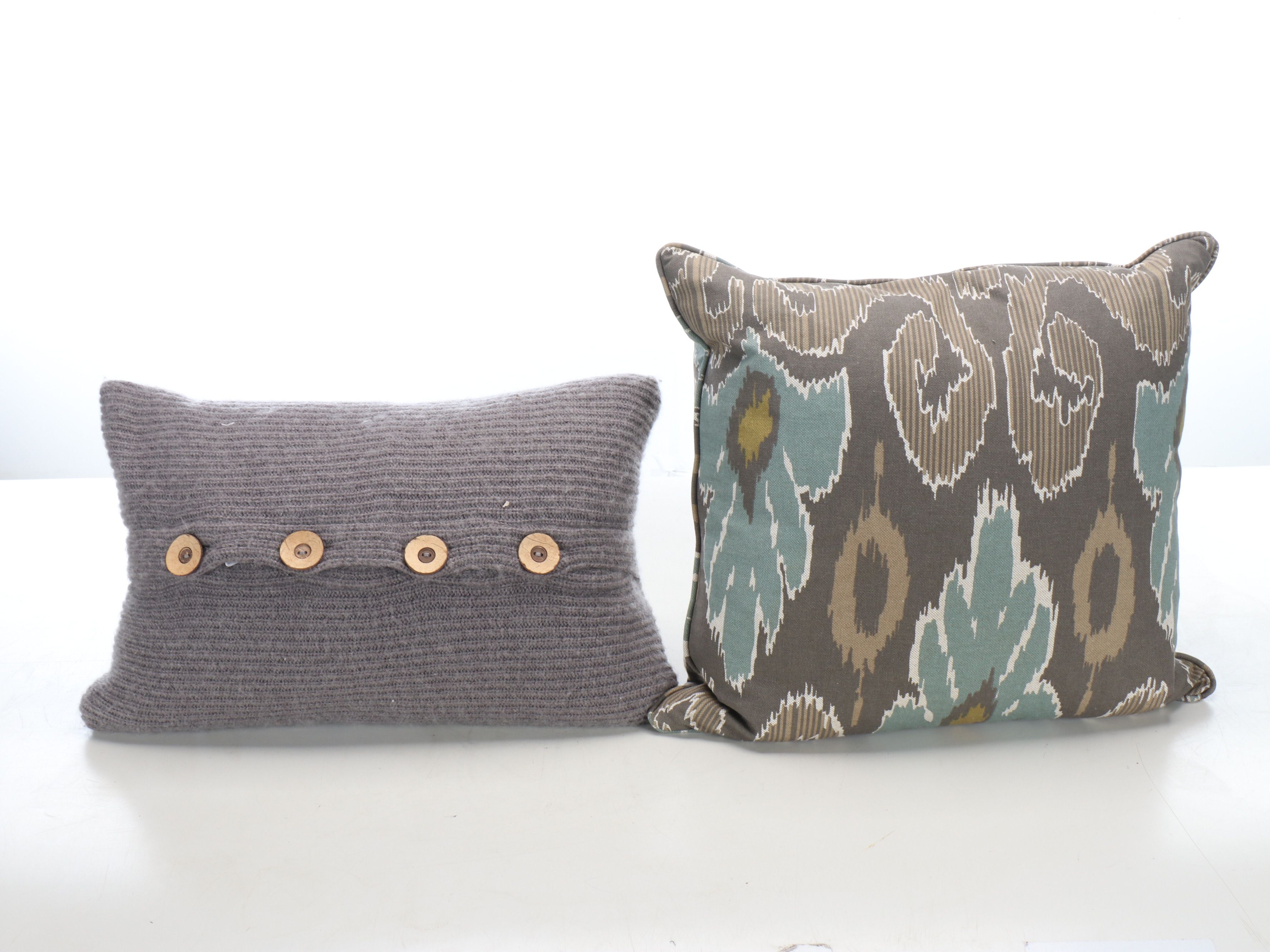 Sequined Bird Accent Pillow with Woven and Other Throw Pillows