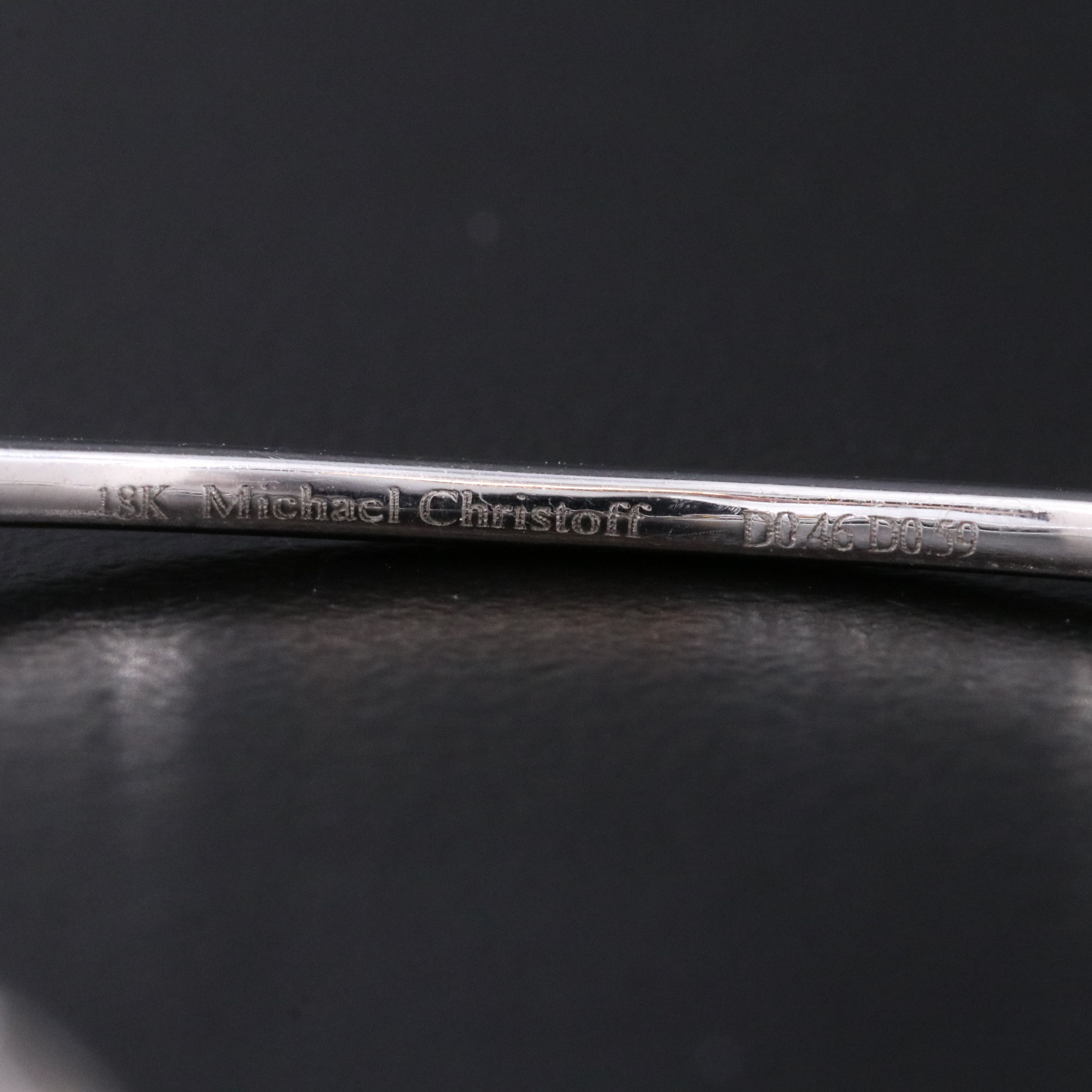 Michael Christoff 18K 1.05 CTW Diamond Bangle Bracelet Featuring Fancy Yellow