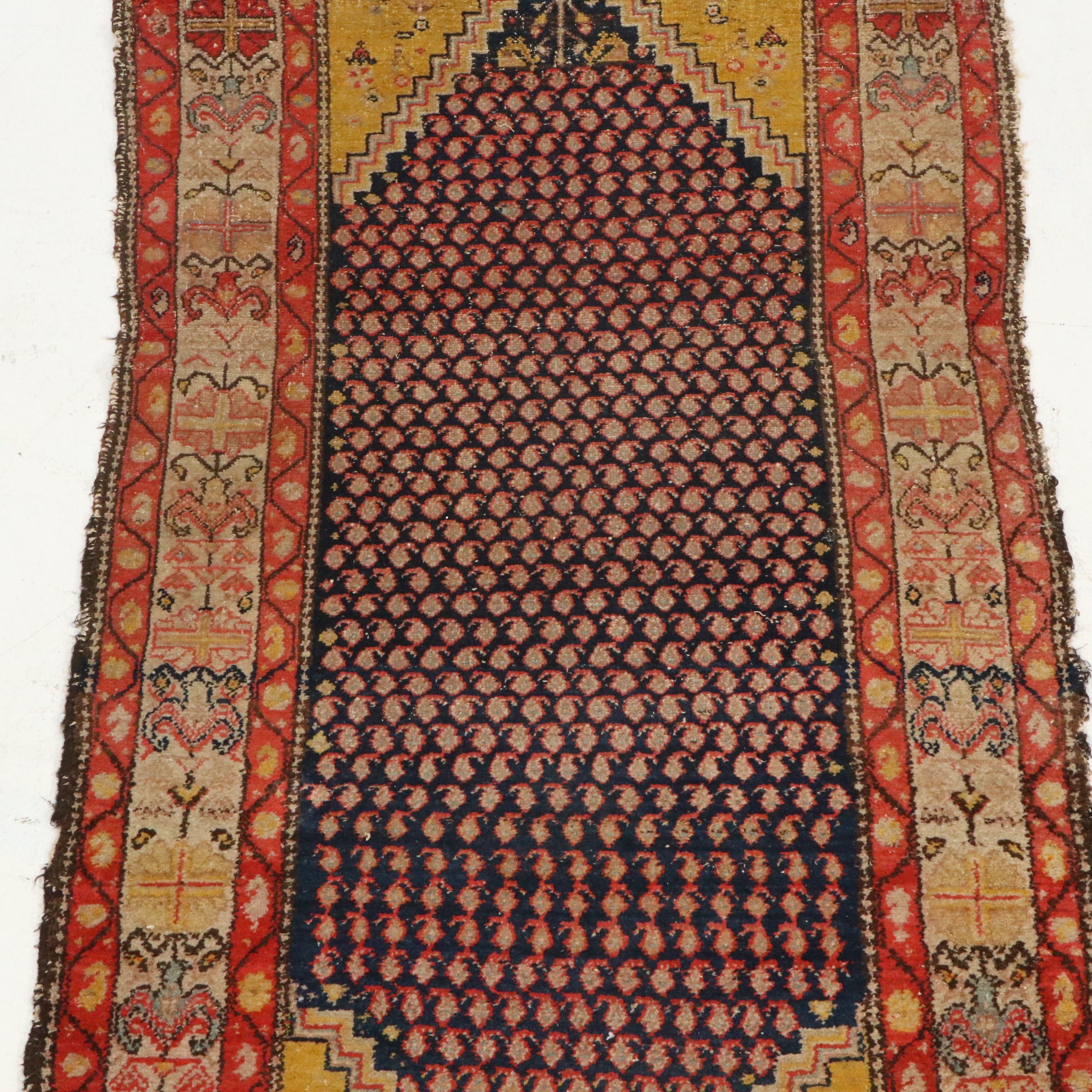 4' x 9' Hand-Knotted Persian Hamadan Area Rug