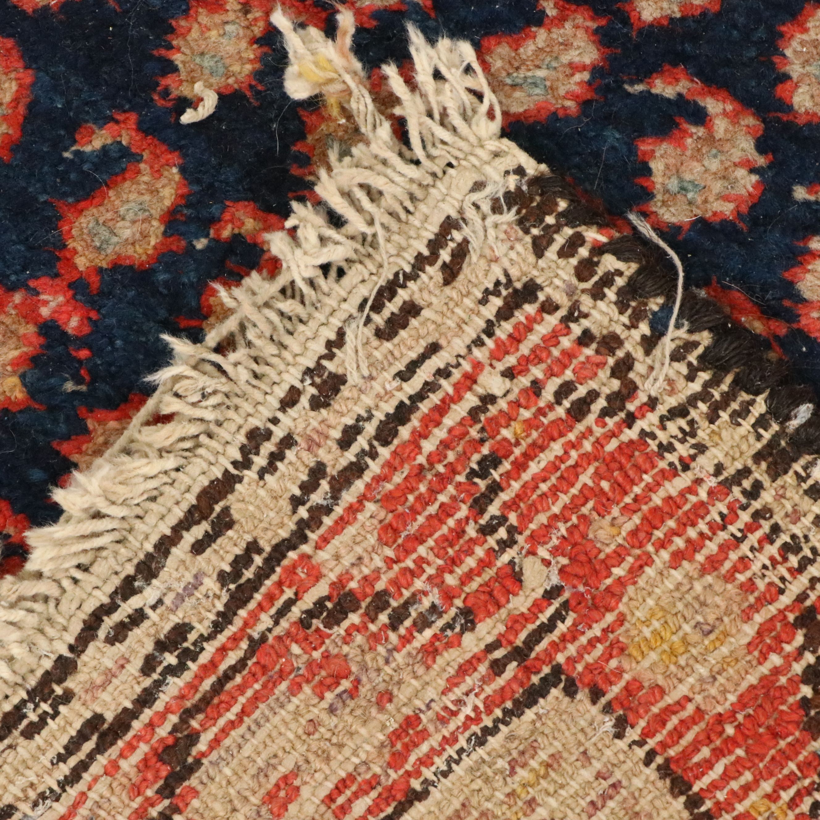 4' x 9' Hand-Knotted Persian Hamadan Area Rug