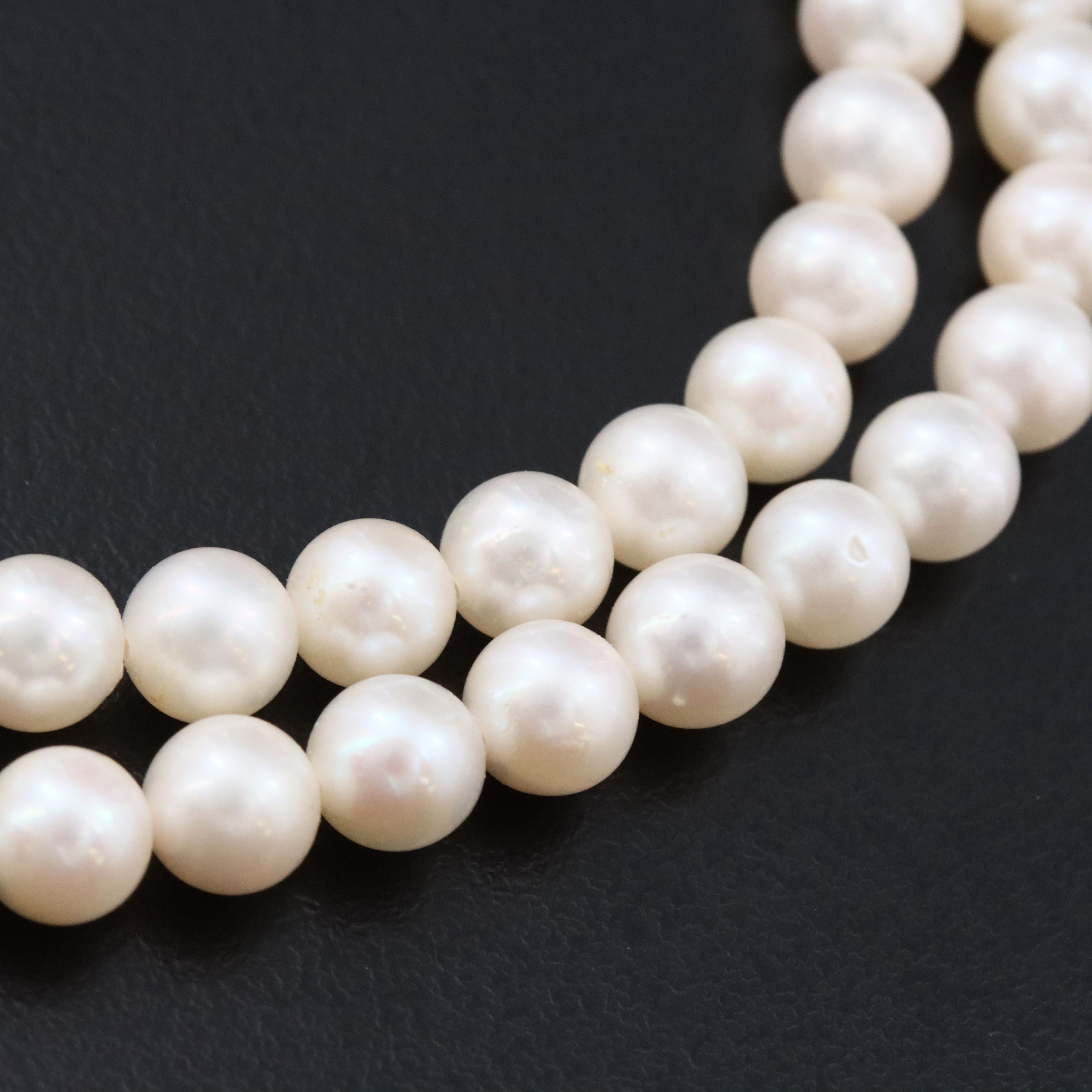 Mikimoto Pearl Choker Necklace with a Sterling Clasp