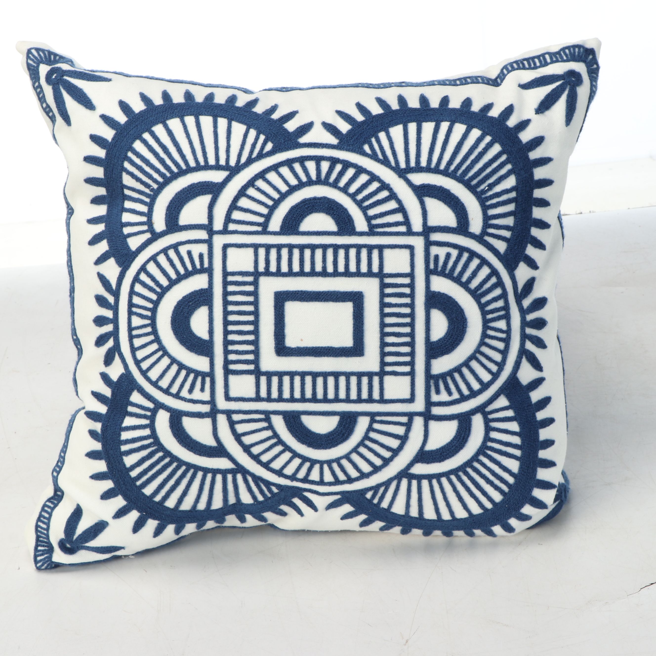 Blue and White Assorted Accent Pillows