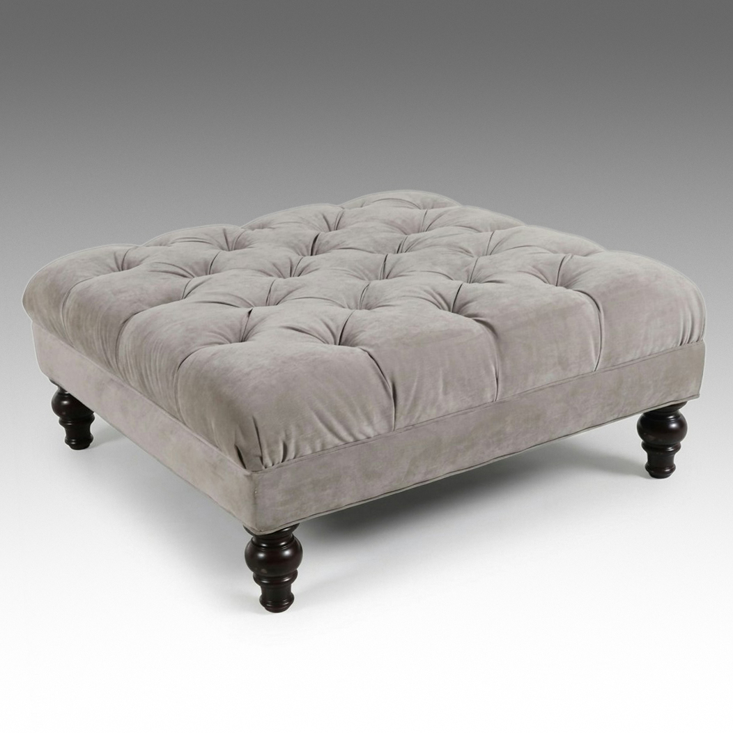 Broyhill Furniture "Brendamour" Tufted Square Ottoman, 2012