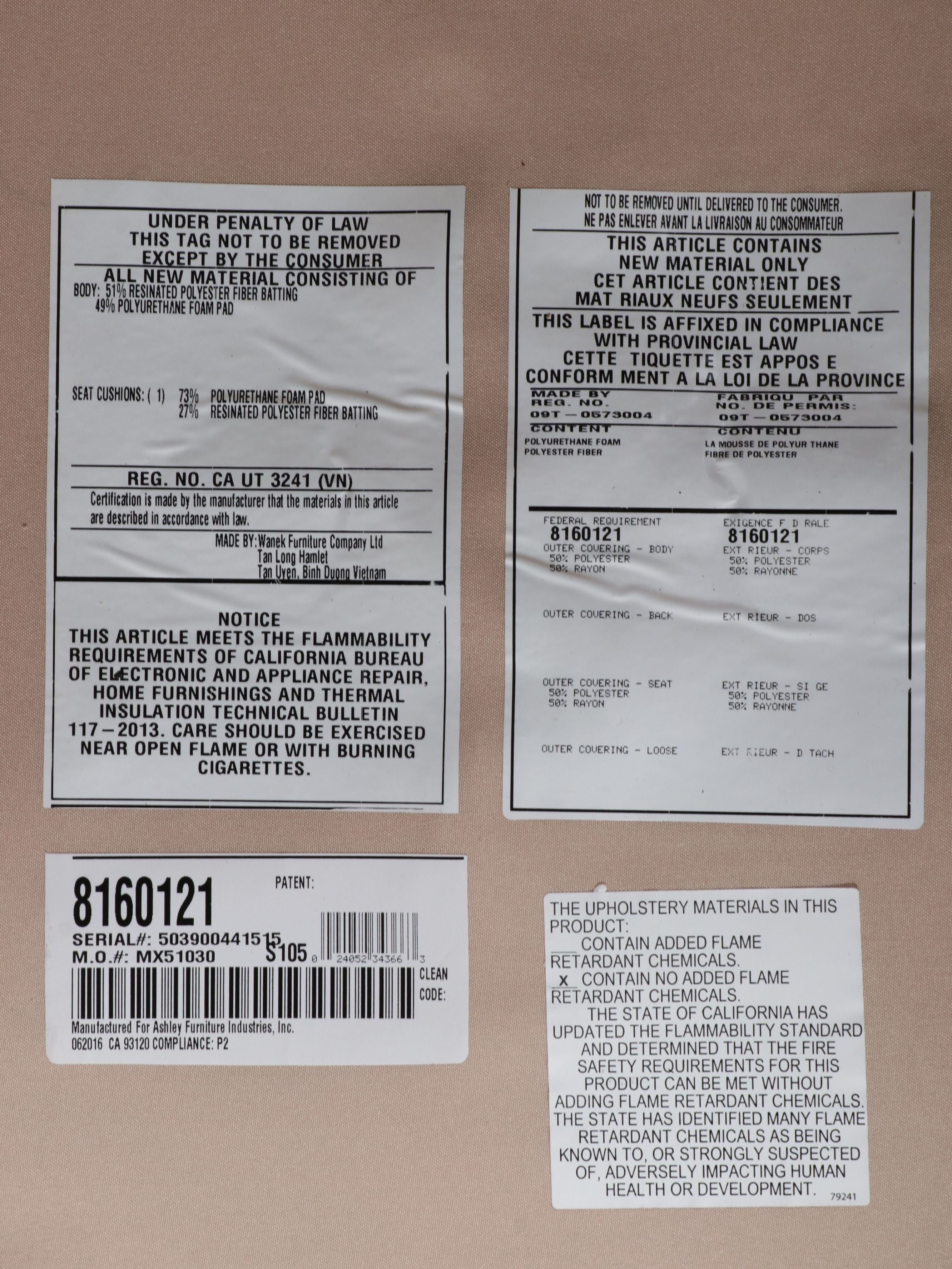 Pair of Ashley Furniture Contemporary Armchairs, 2016