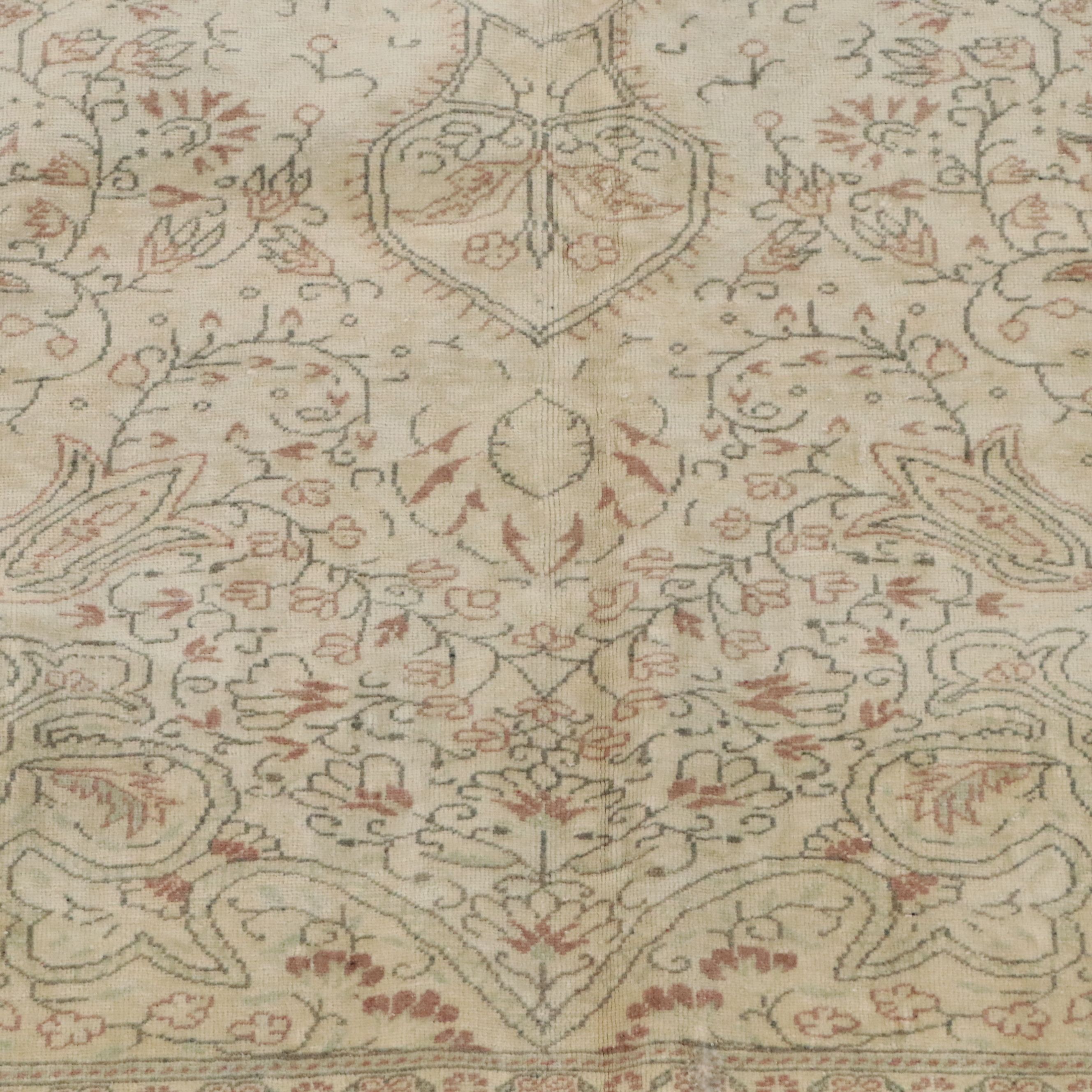 6'2 x 9'4 Hand-Knotted Turkish Oushak Area Rug
