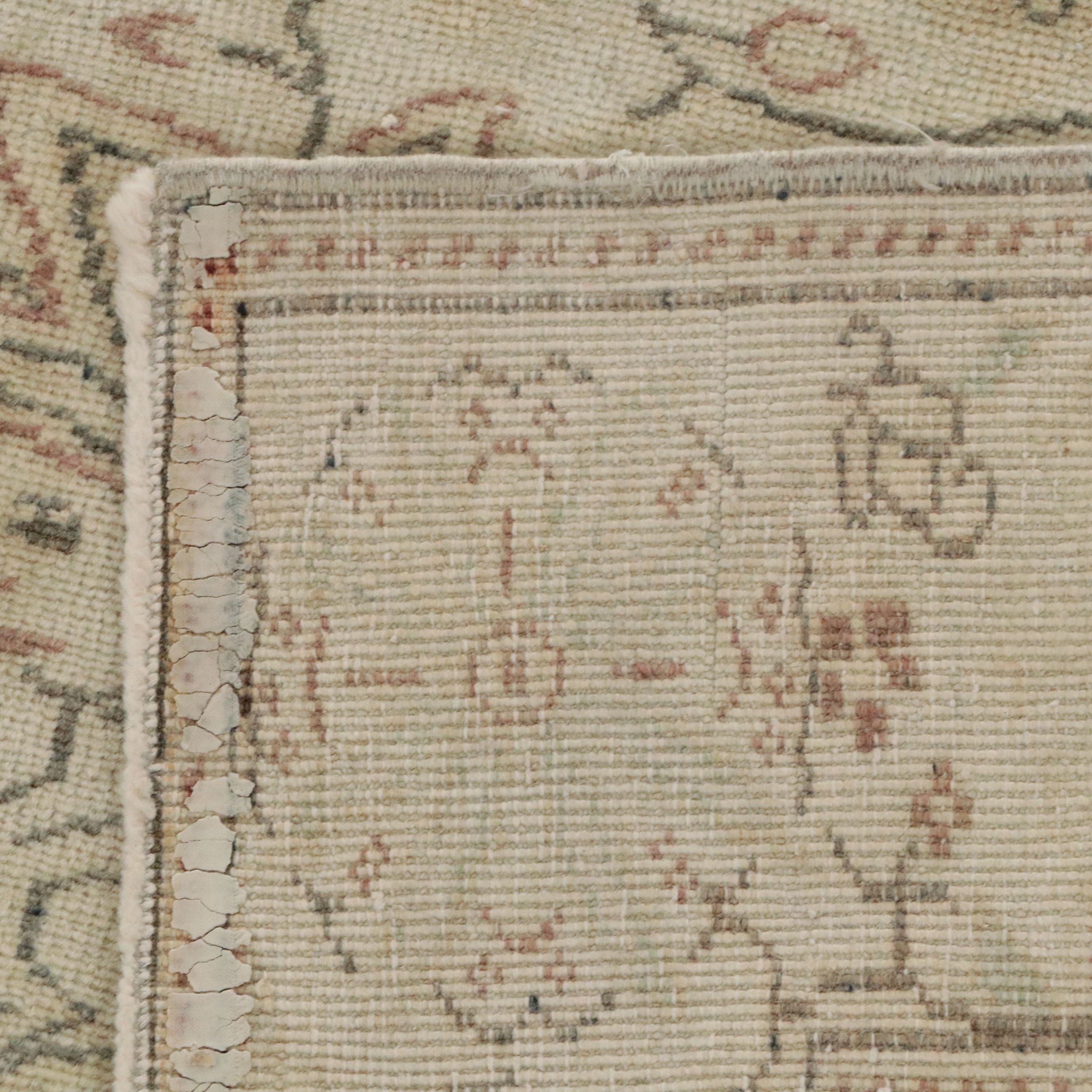 6'2 x 9'4 Hand-Knotted Turkish Oushak Area Rug