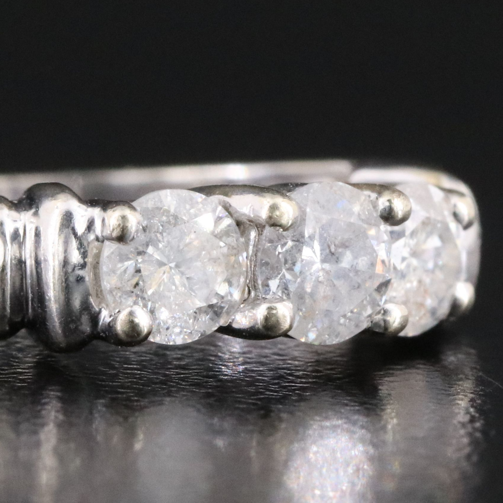 14K 1.00 CTW Diamond Three Stone Ring