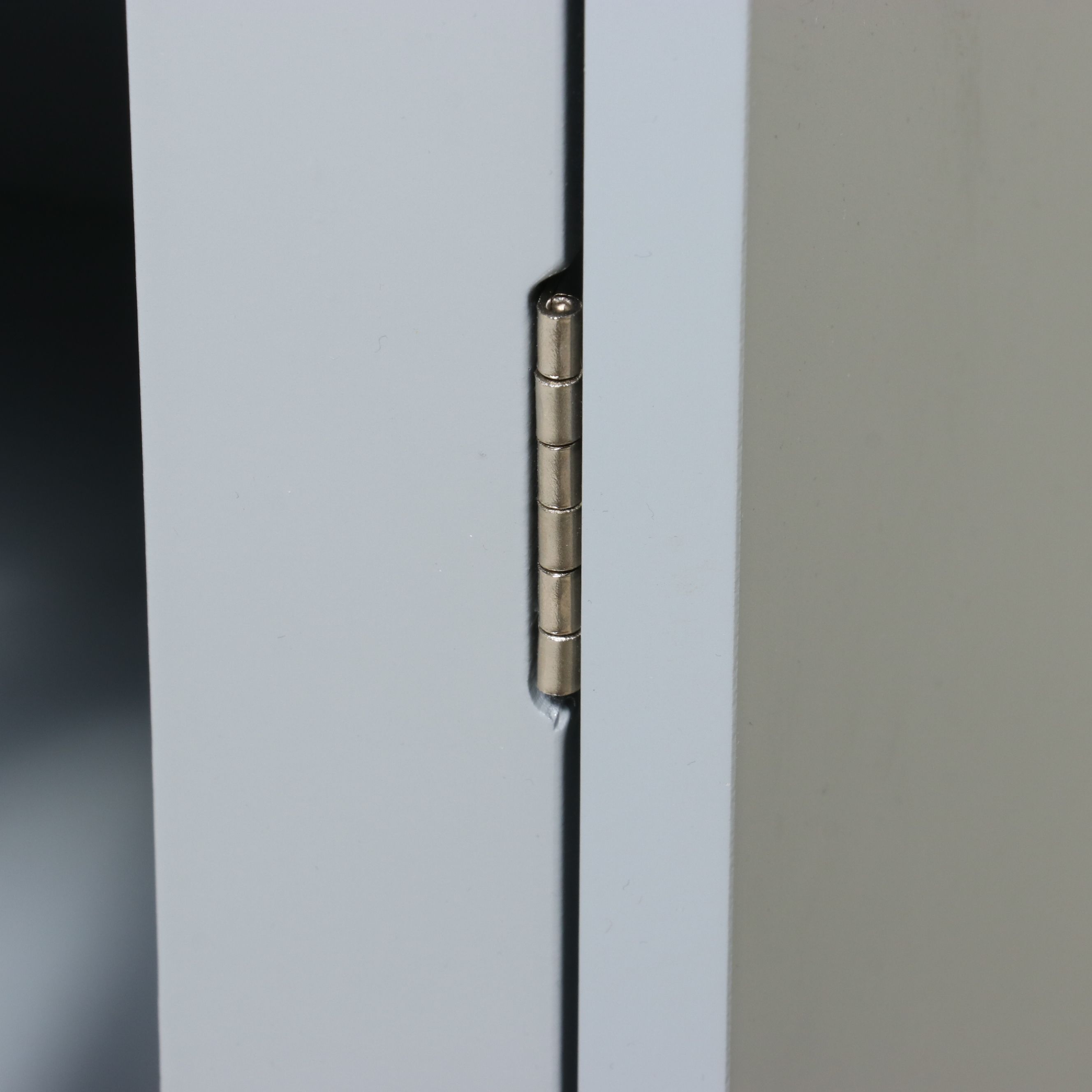 Contemporary Hollywood Regency Style Grey Fretwork Accent Cabinet, 21st Century