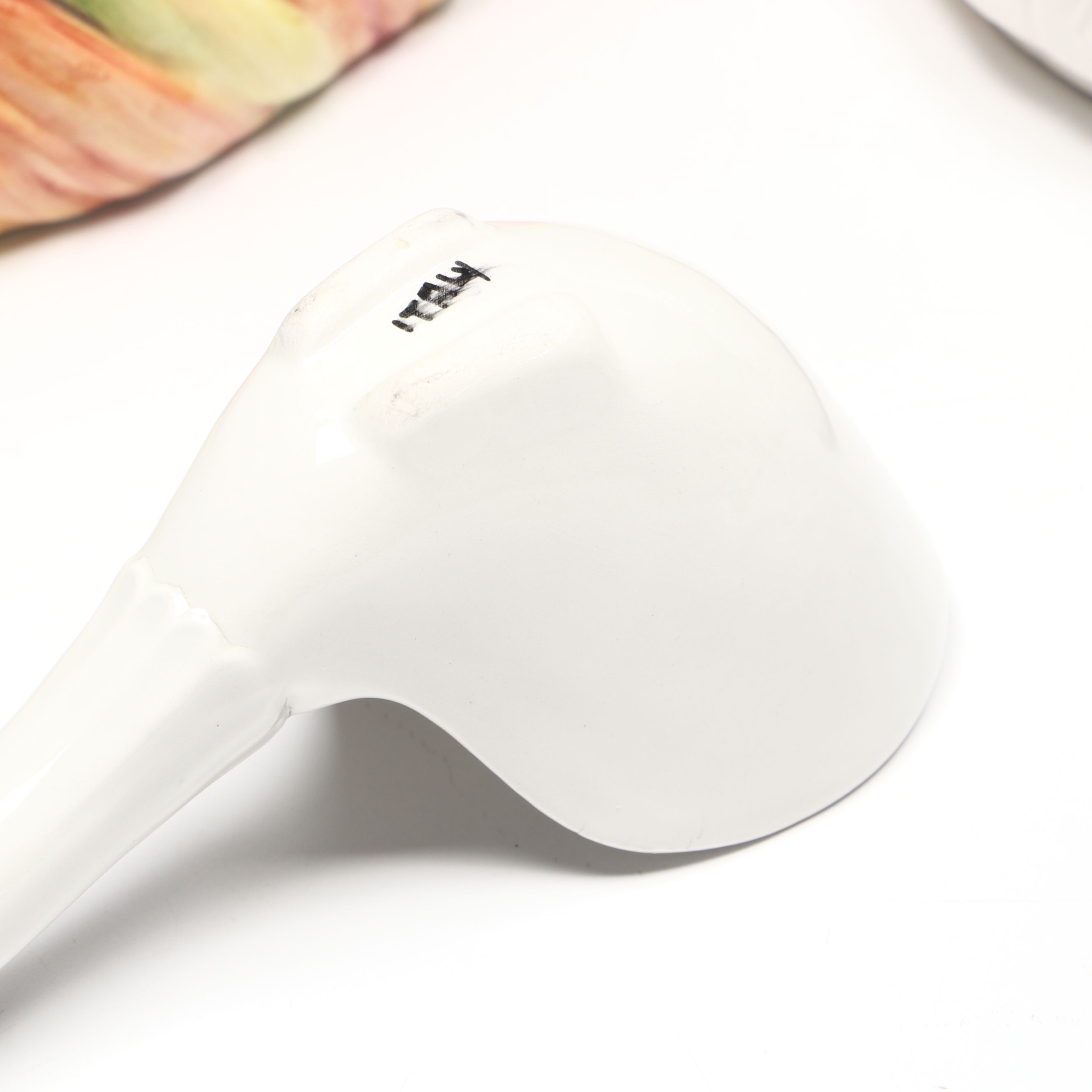 Italian Majolica Ceramic Swan Tureen with Ladle, Mid-20th Century