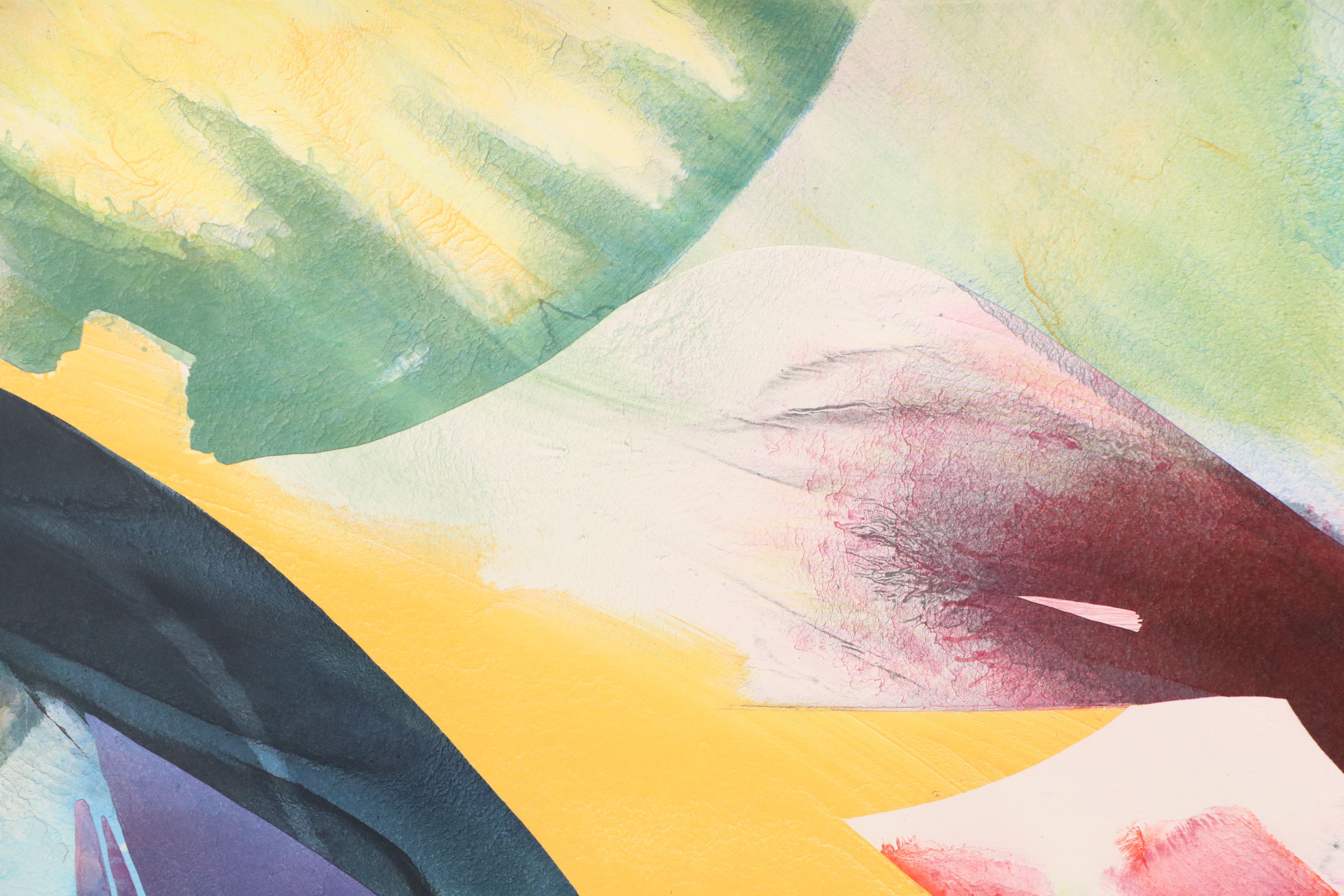 Peter Kitchell Color Lithograph "Continuous Abruption"