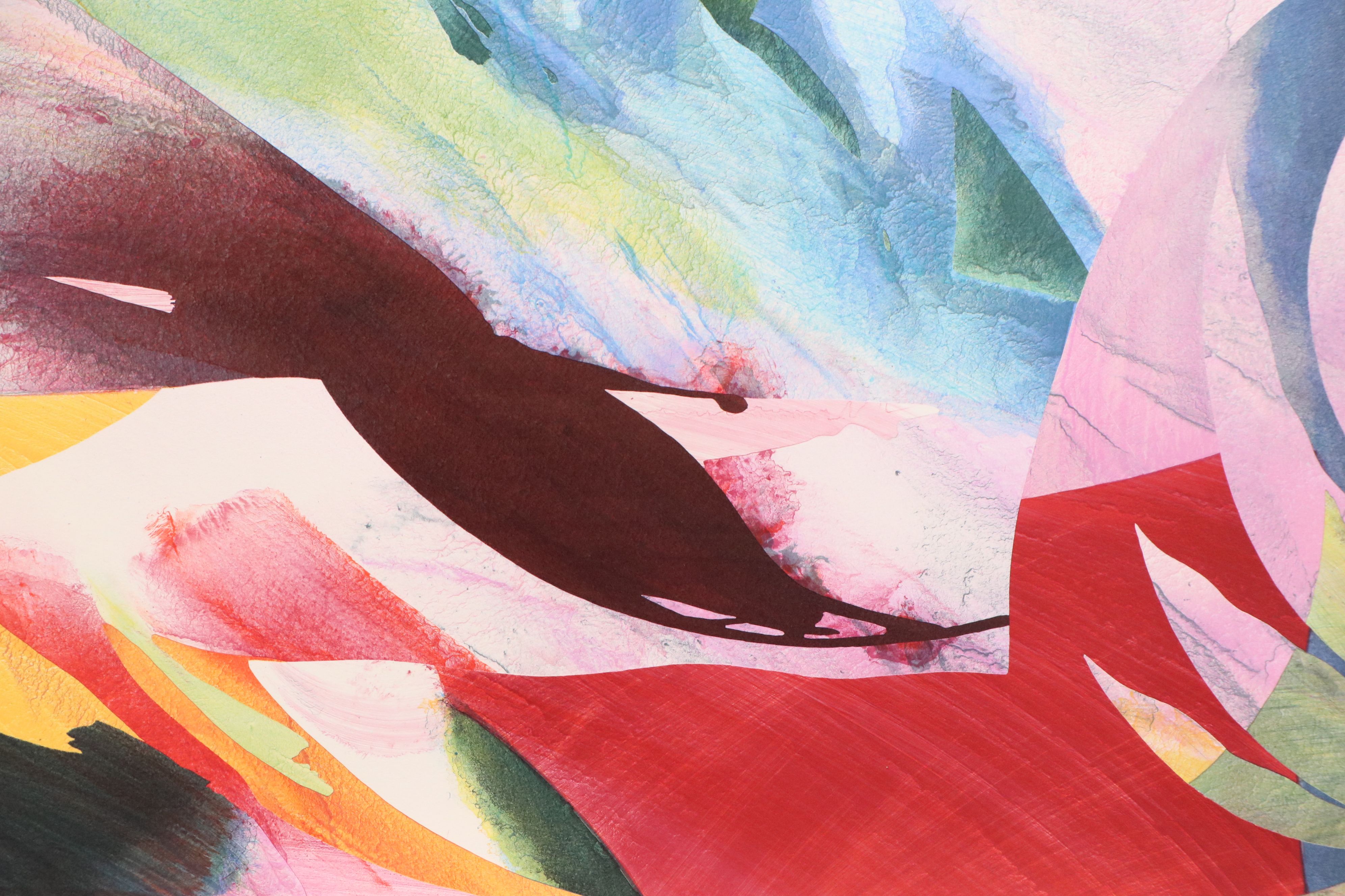 Peter Kitchell Color Lithograph "Continuous Abruption"